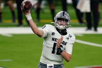 Nevada quarterback Carson Strong