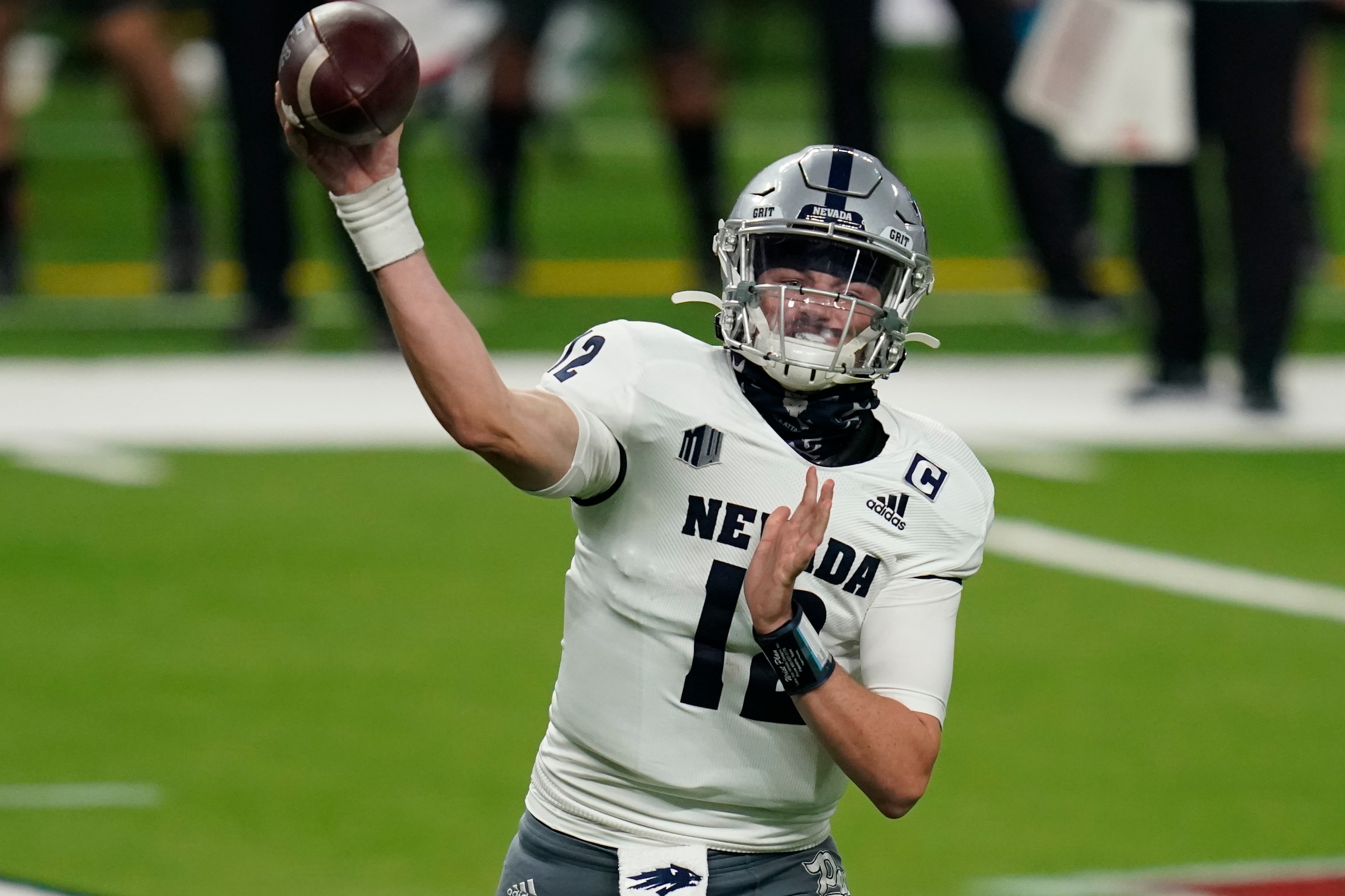 Nevada quarterback Carson Strong