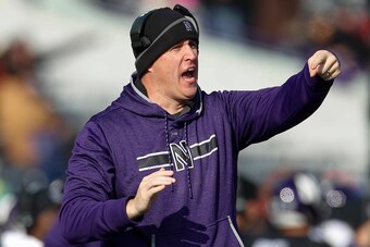 Northwestern head coach Pat Fitzgerald