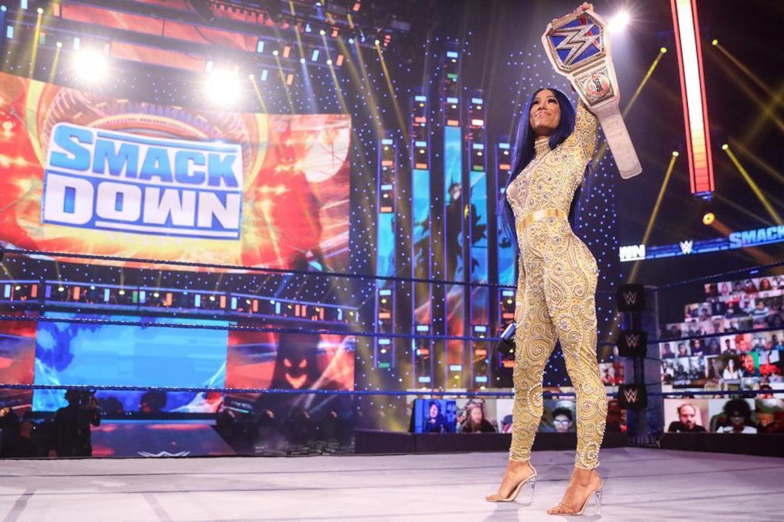 Sasha Banks has cemented her status as the female face of WWE SmackDown with the roll she's been on recently. Sasha Banks has cemented her status as the female face of WWE SmackDown with the roll she's been on recently.