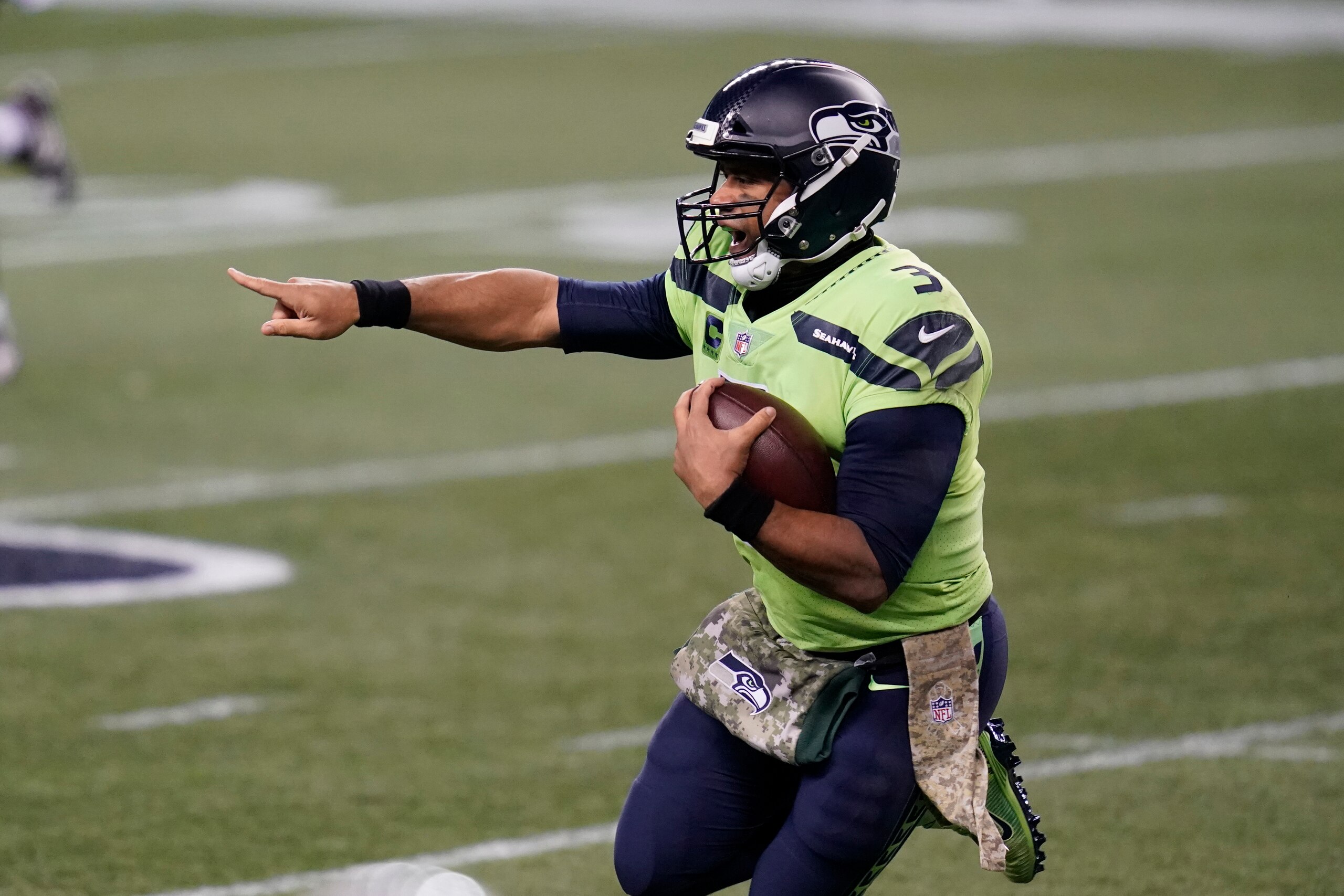 Seattle Seahawks quarterback Russell Wilson