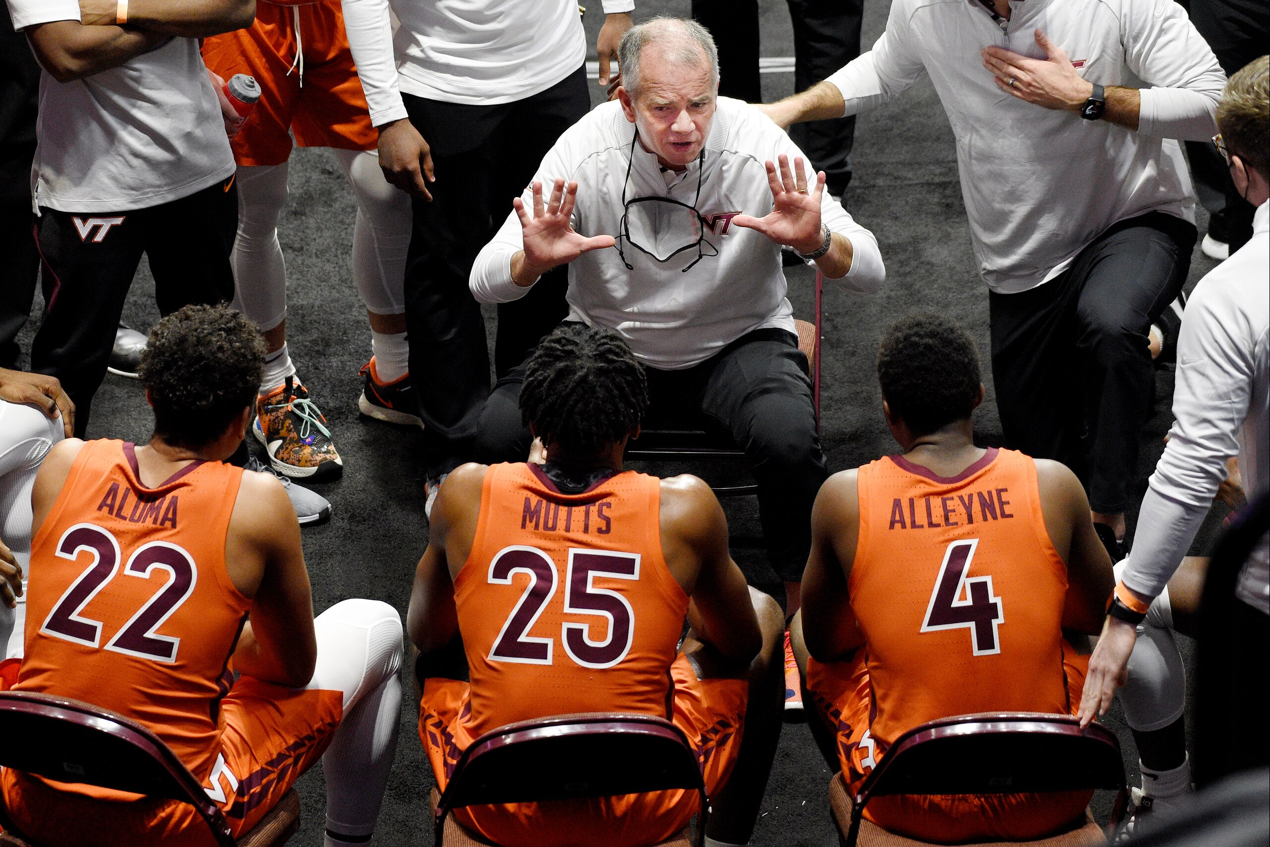 Virginia Tech head coach Mike Young