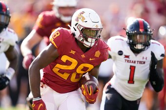 Iowa State running back Breece Hall