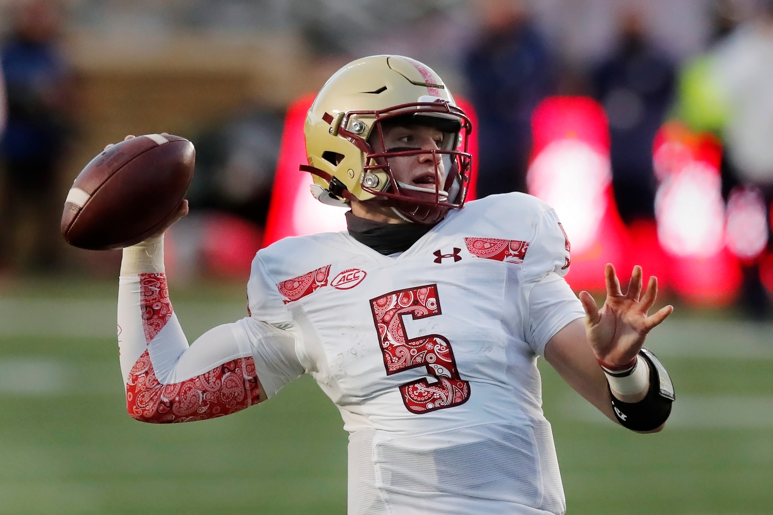 Boston College quarterback Phil Jurkovec