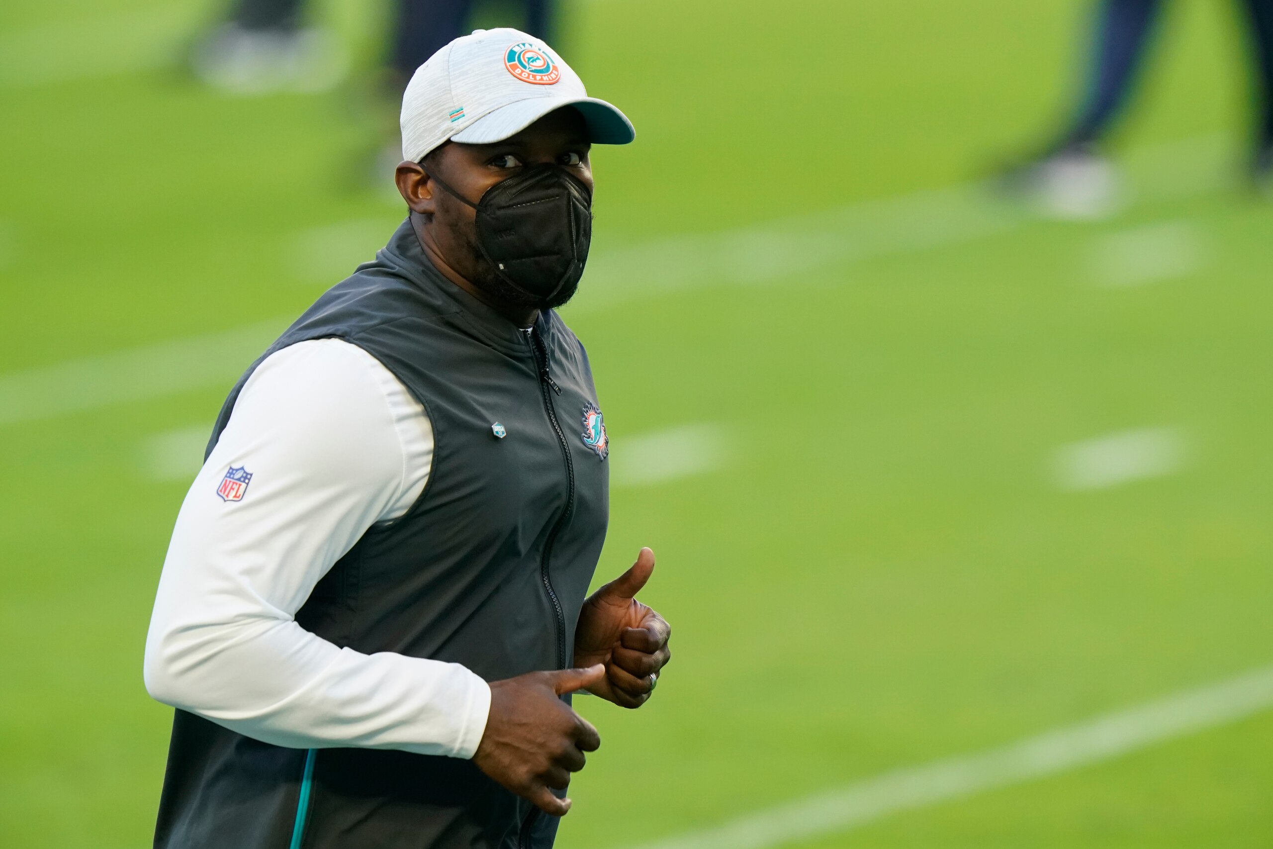 Miami Dolphins head coach Brian Flores Miami Dolphins head coach Brian Flores