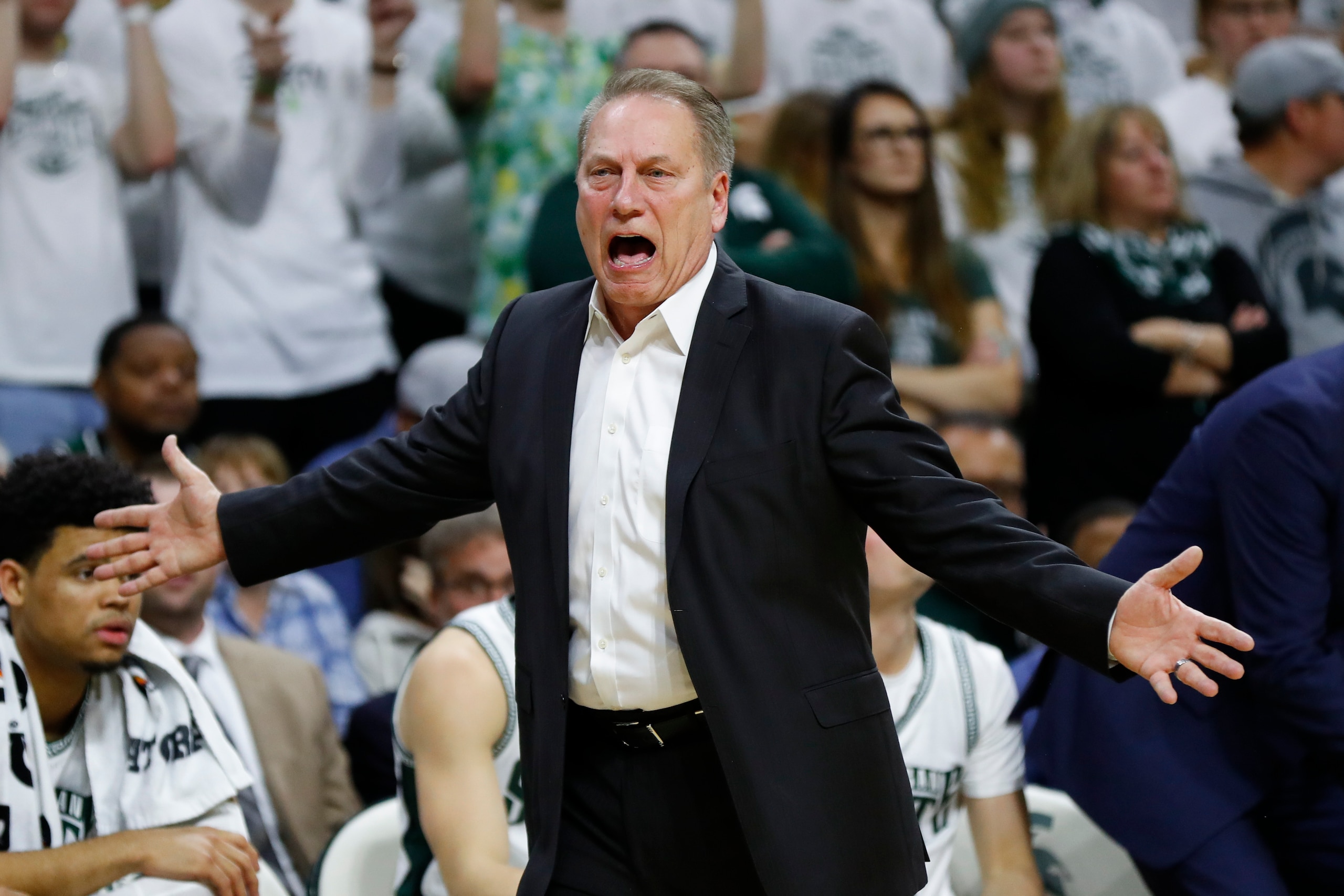 Michigan State head coach Tom Izzo Michigan State head coach Tom Izzo