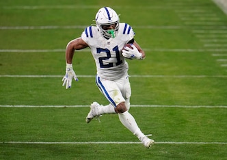 Nyheim Hines leads the Colts in receptions and is getting more involved in their run game.
