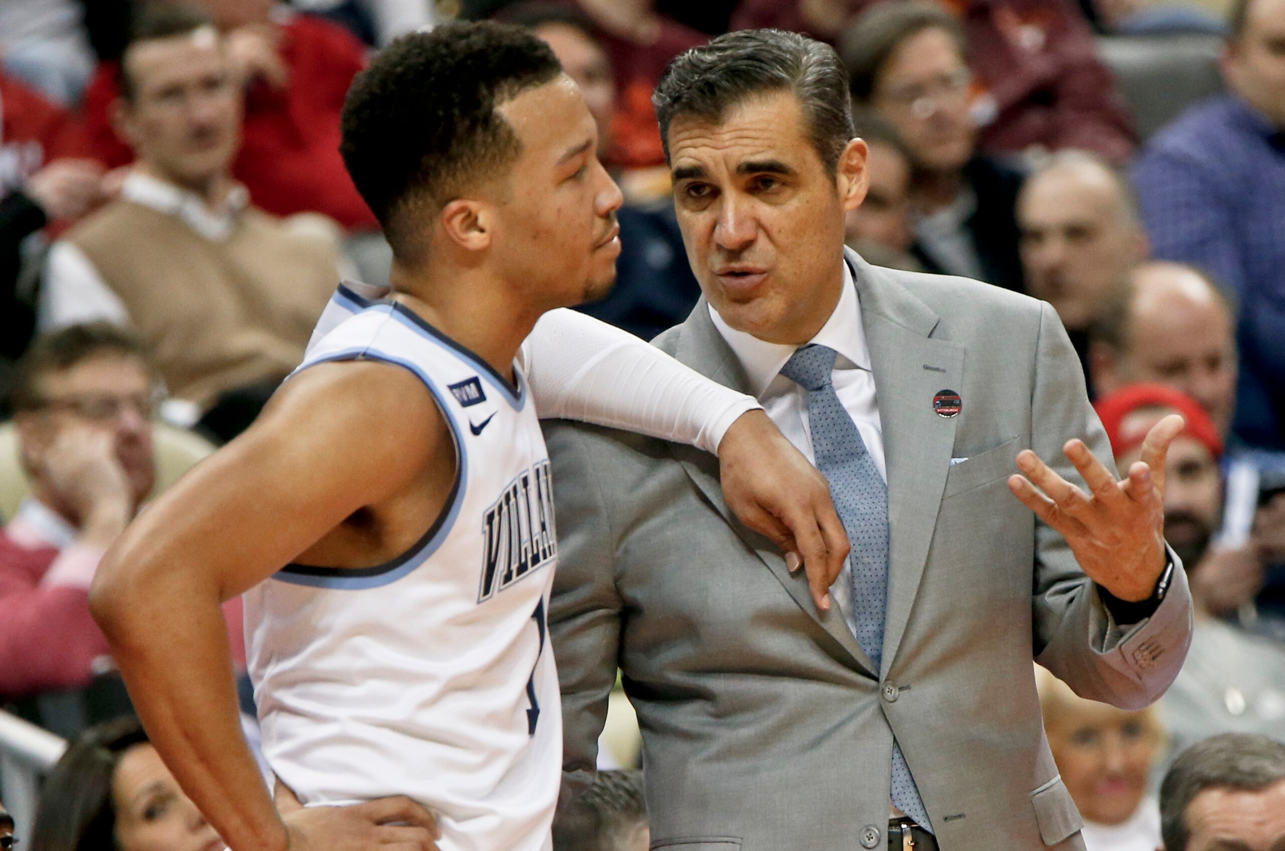 Villanova's Jay Wright and Jalen Brunson Villanova's Jay Wright and Jalen Brunson