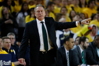 Michigan State head coach Tom Izzo