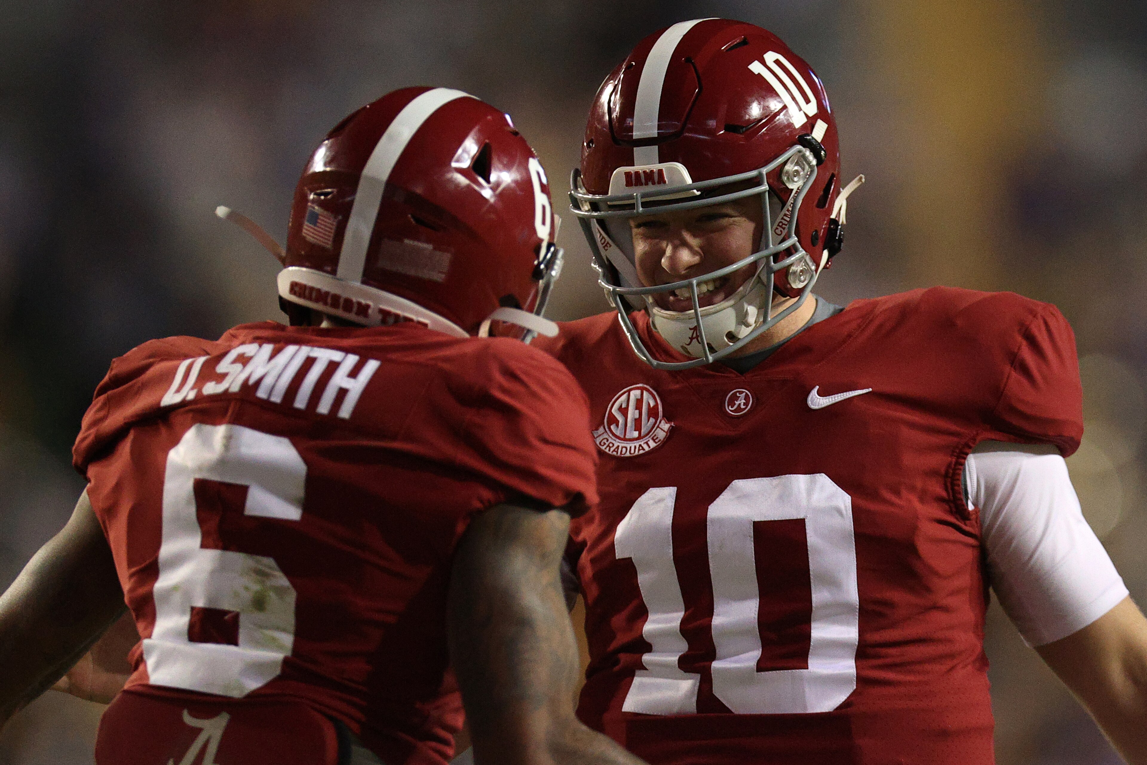 DeVonta Smith and Mac Jones