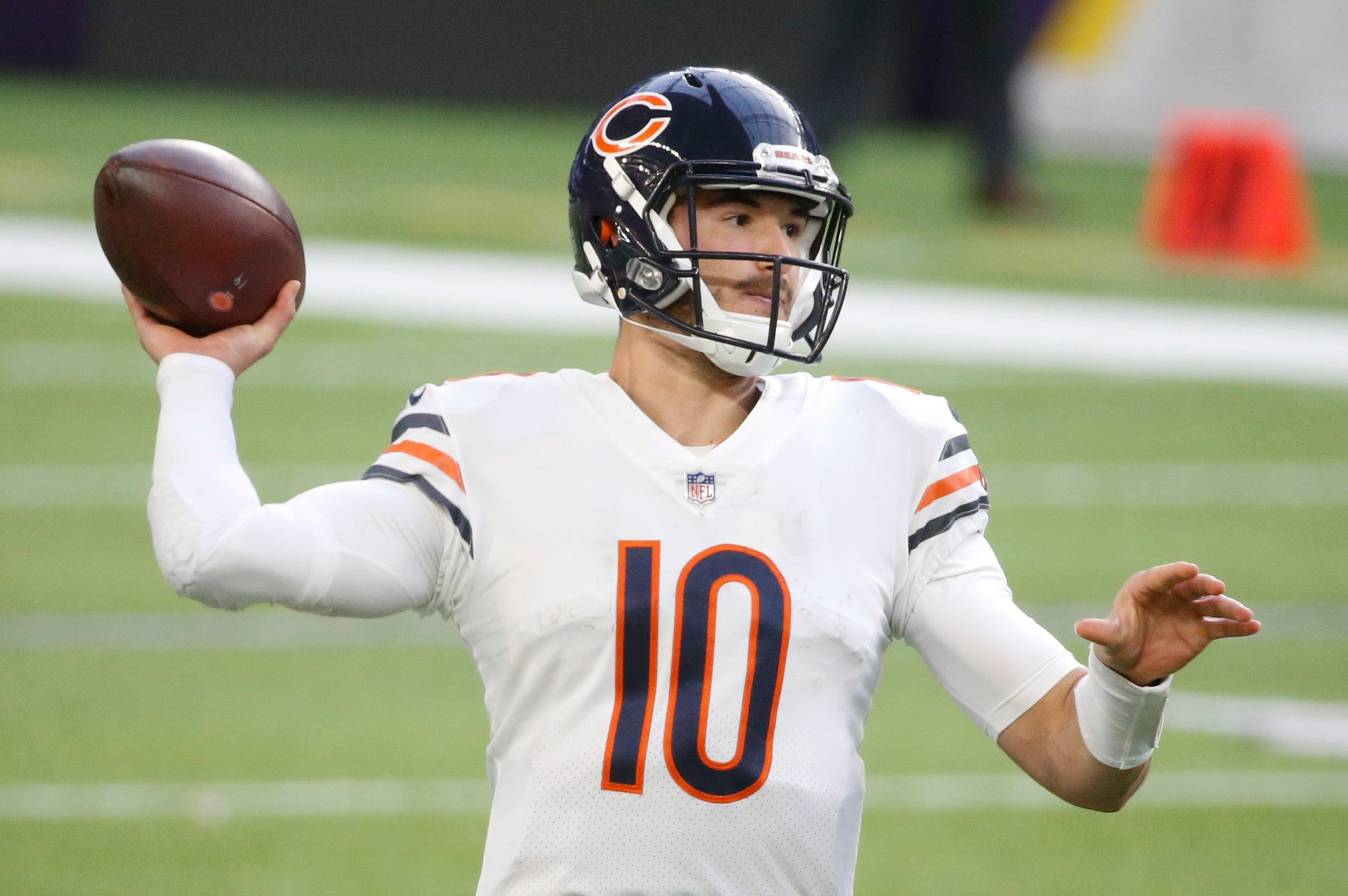 Mitchell Trubisky has flourished against mediocre opposition this month.