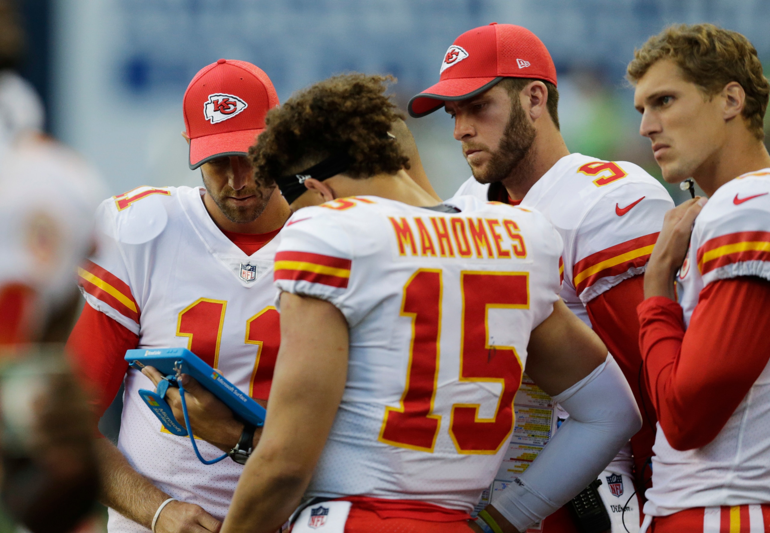 Mahomes spent his rookie season backing up Alex Smith, who took Kansas City back to the playoffs.