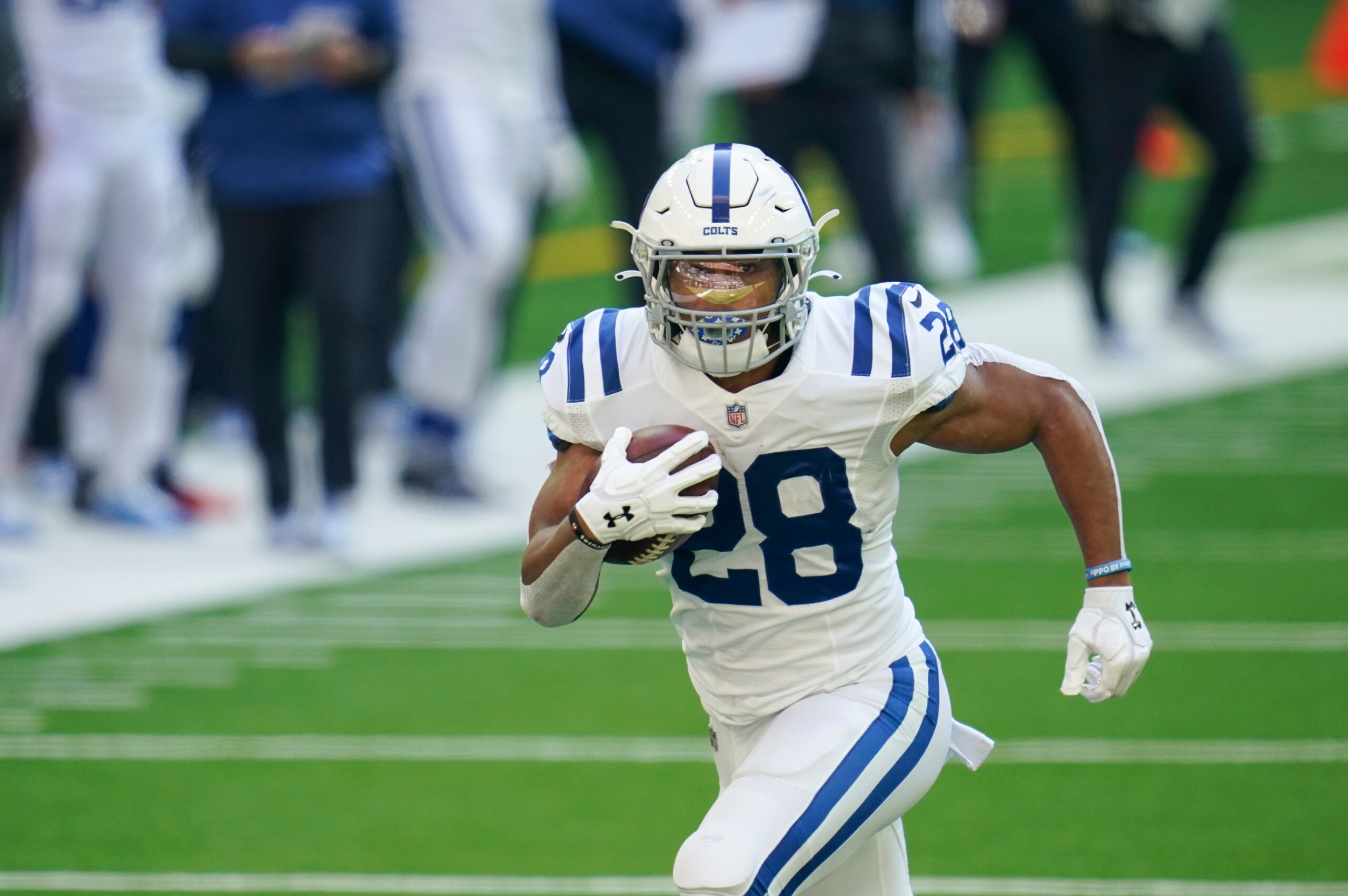 Although the Colts are underdogs, the Bills represent a favorable matchup for Taylor.