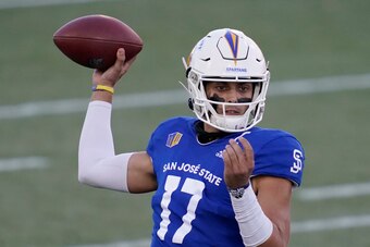 San Jose State quarterback Nick Starkel