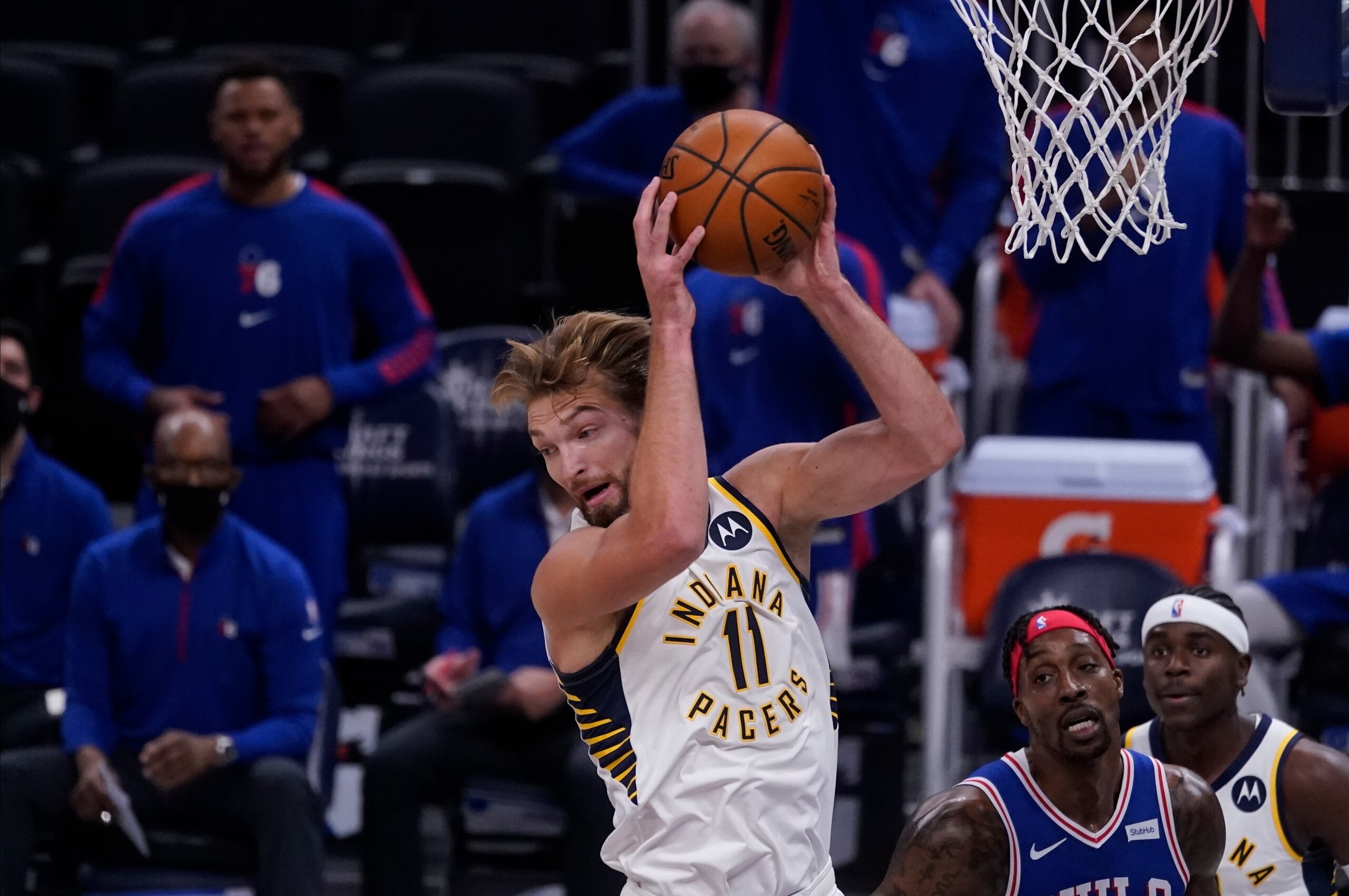Sabonis has delivered a double-double every game this season.