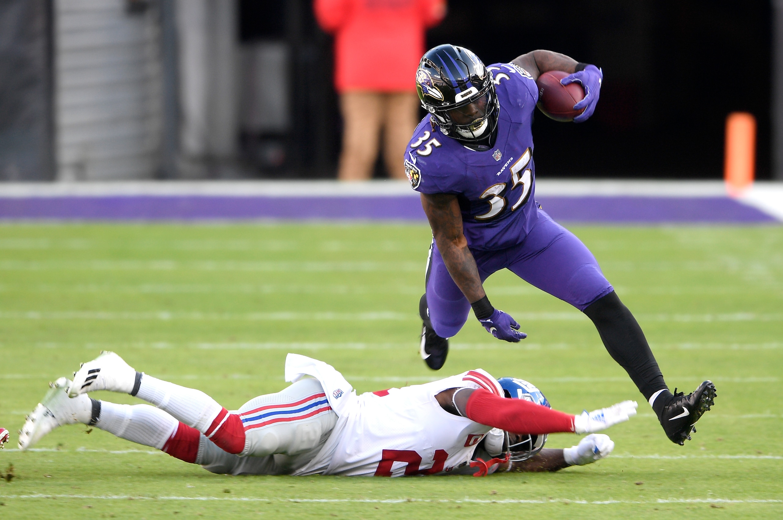 Gus Edwards fills out the lineup as a cheap choice with a decent role and chance of scoring a touchdown.