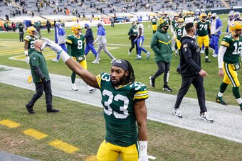 Green Bay Packers running back Aaron Jones