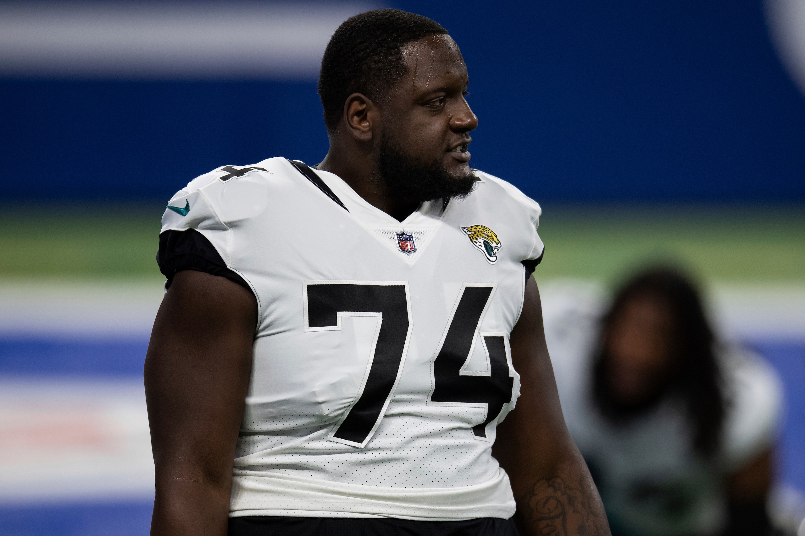 Jacksonville Jaguars left tackle Cam Robinson