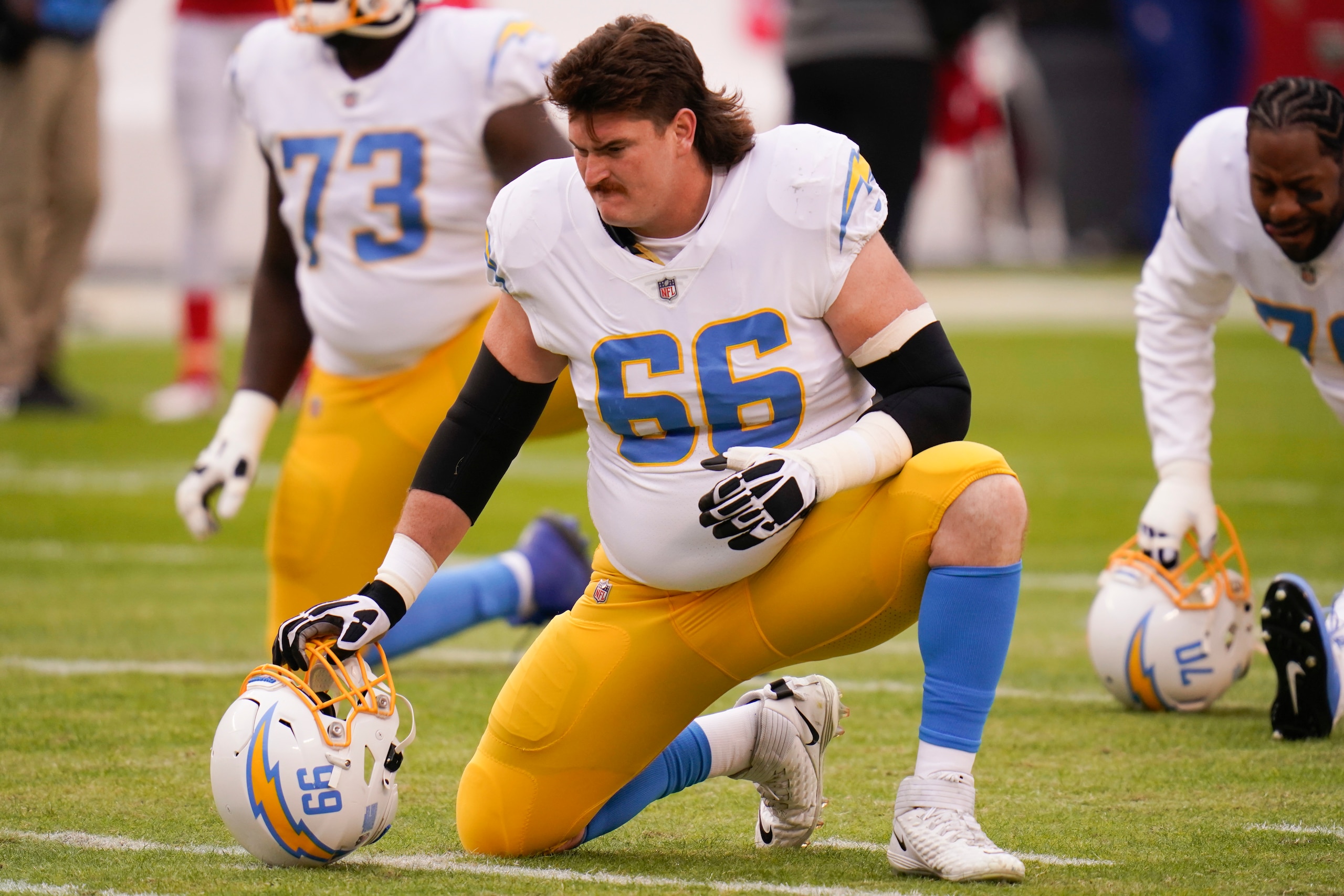 Los Angeles Chargers offensive lineman Dan Feeney