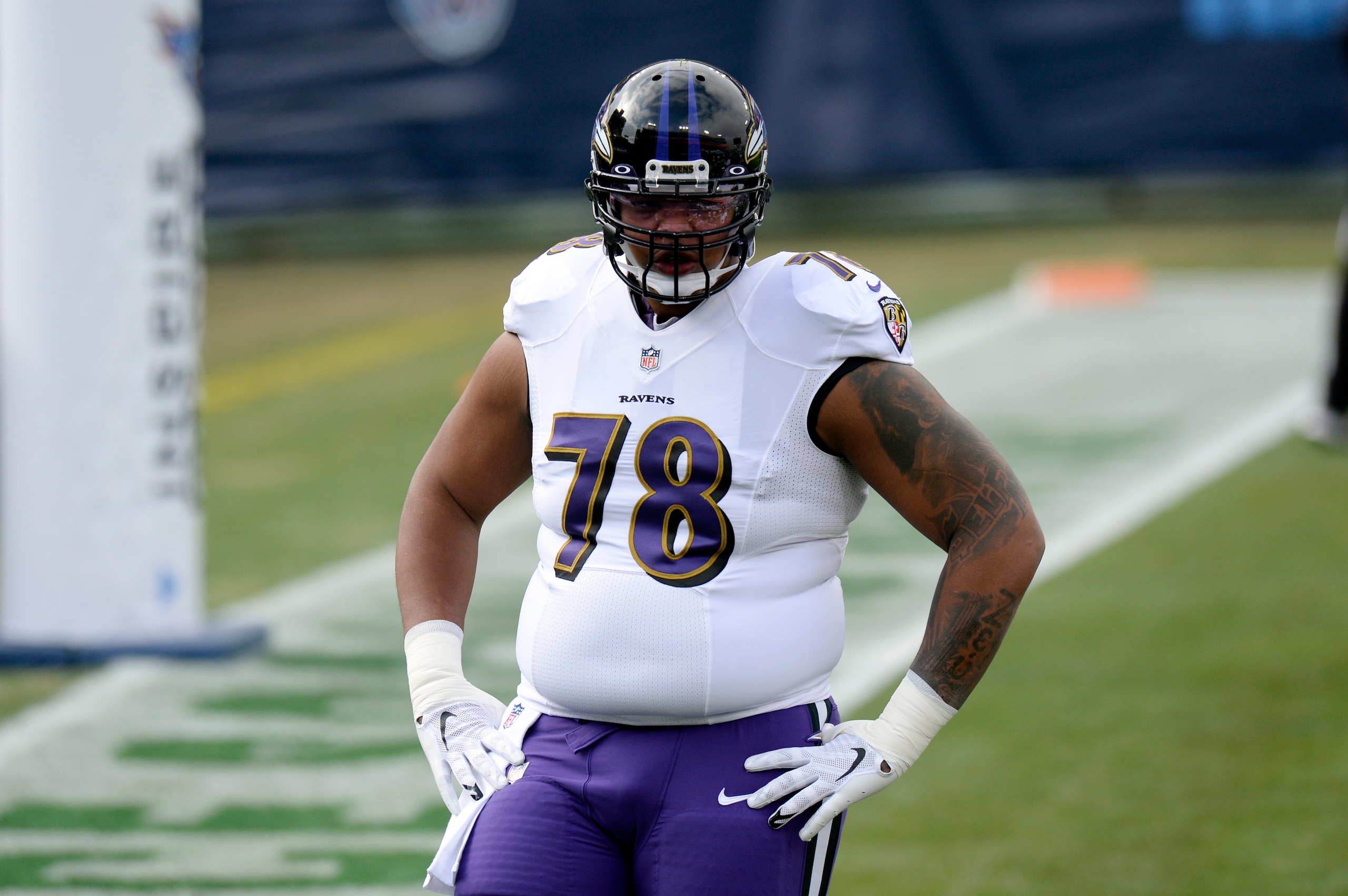 Baltimore Ravens offensive tackle Orlando Brown Jr. Baltimore Ravens offensive tackle Orlando Brown Jr.