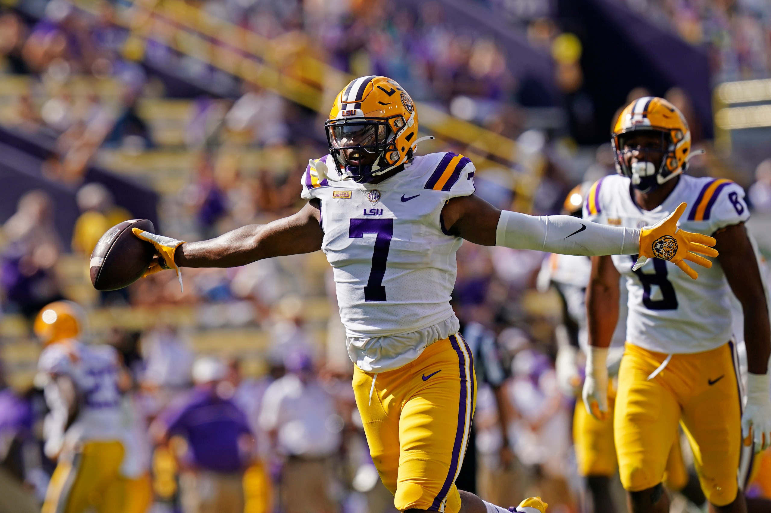 LSU wide receiver Ja'Marr Chase LSU wide receiver Ja'Marr Chase