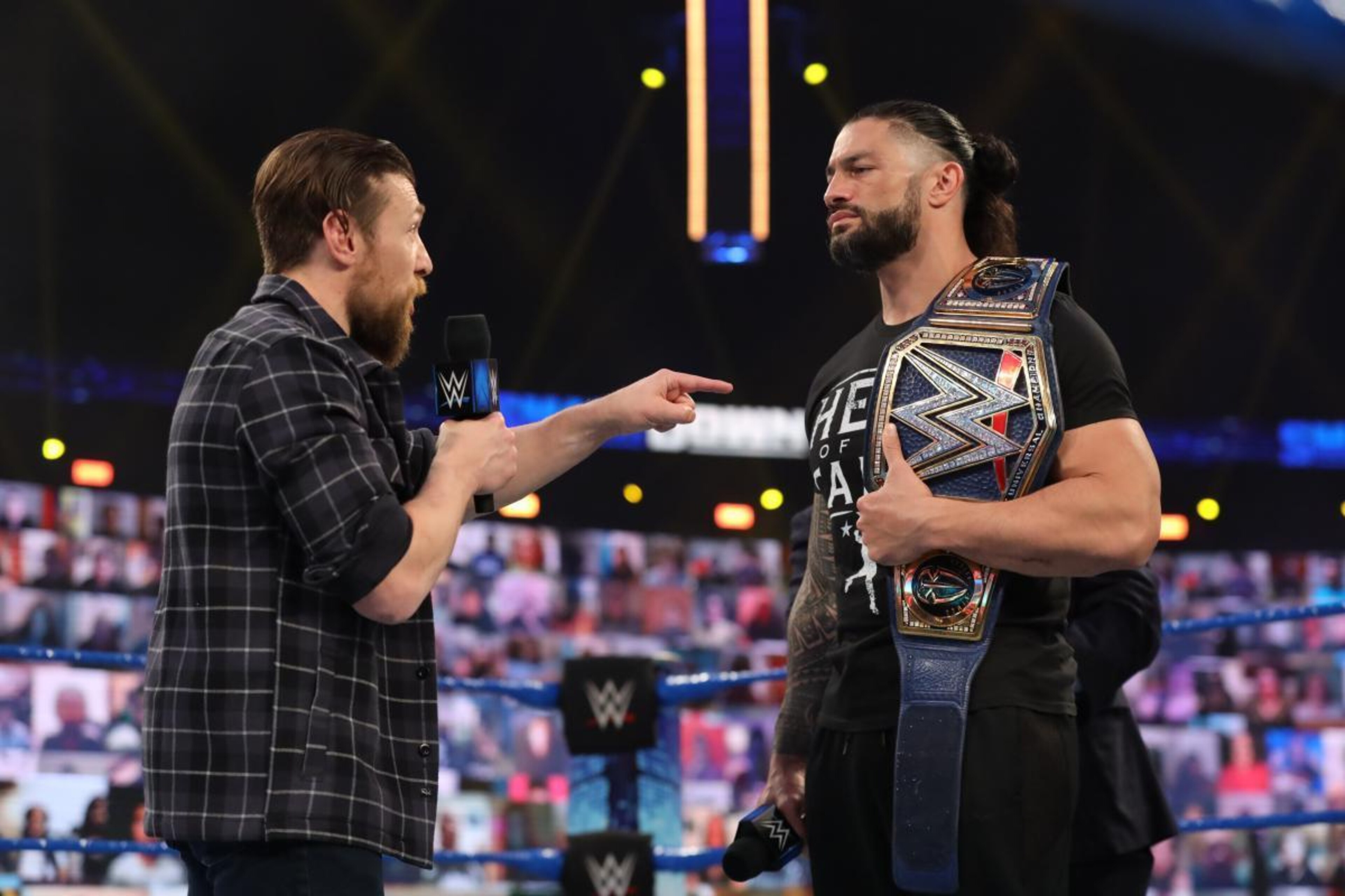 Roman Reigns and Daniel Bryan are destined to fight forever. Roman Reigns and Daniel Bryan are destined to fight forever.