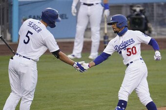 Corey Seager and Mookie Betts