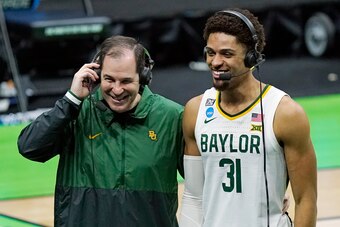 Baylor's Scott Drew and MaCio Teague
