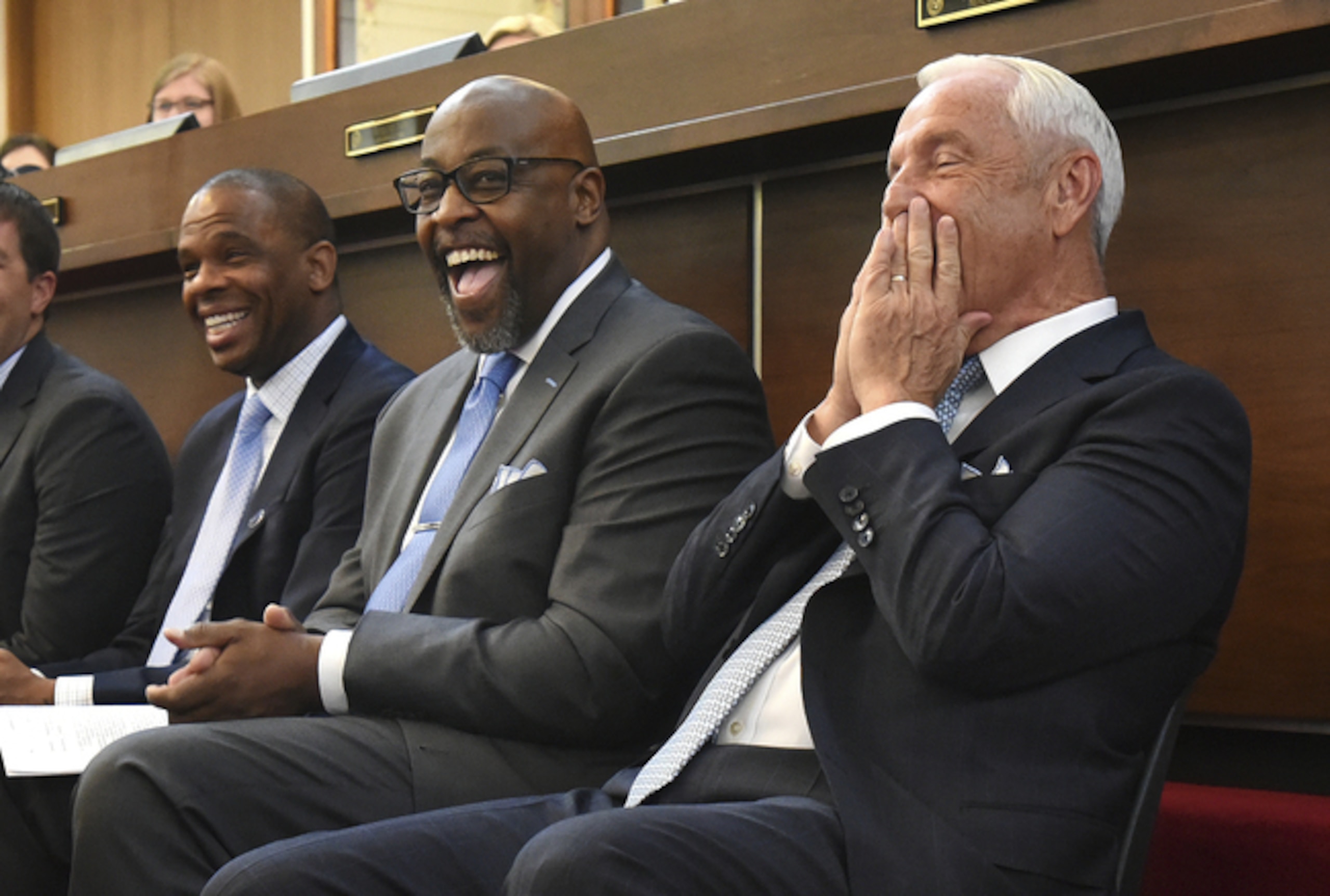 Hubert Davis (left) Hubert Davis (left)