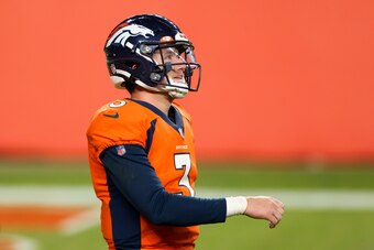Denver Broncos quarterback Drew Lock