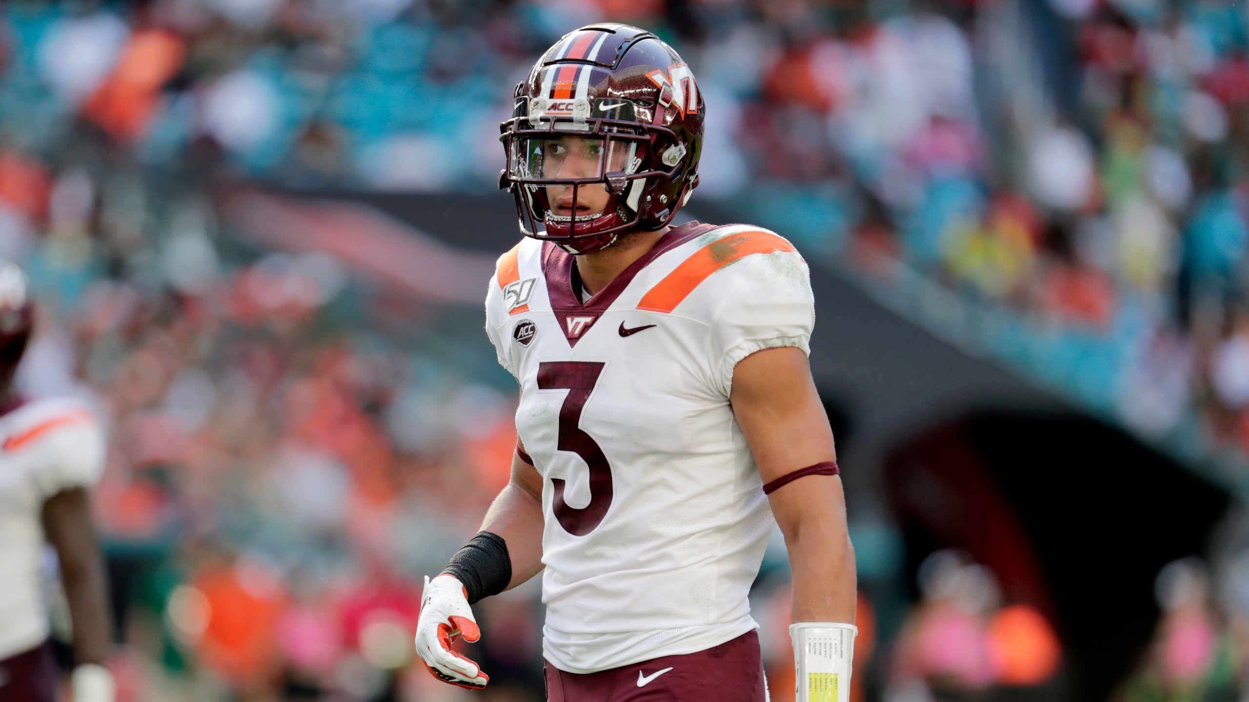 Virginia Tech cornerback Caleb Farley