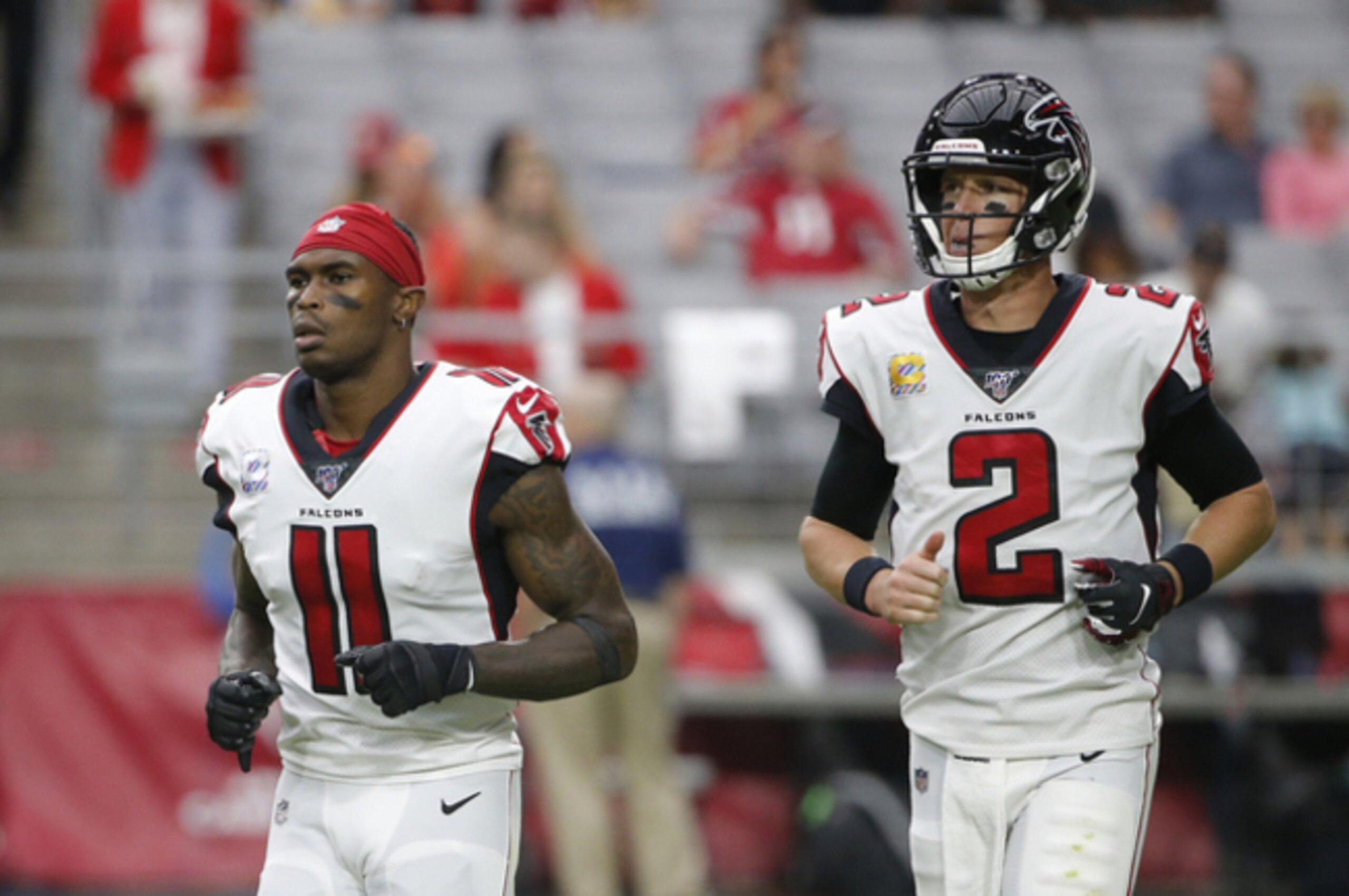 Julio Jones (left) and Matt Ryan