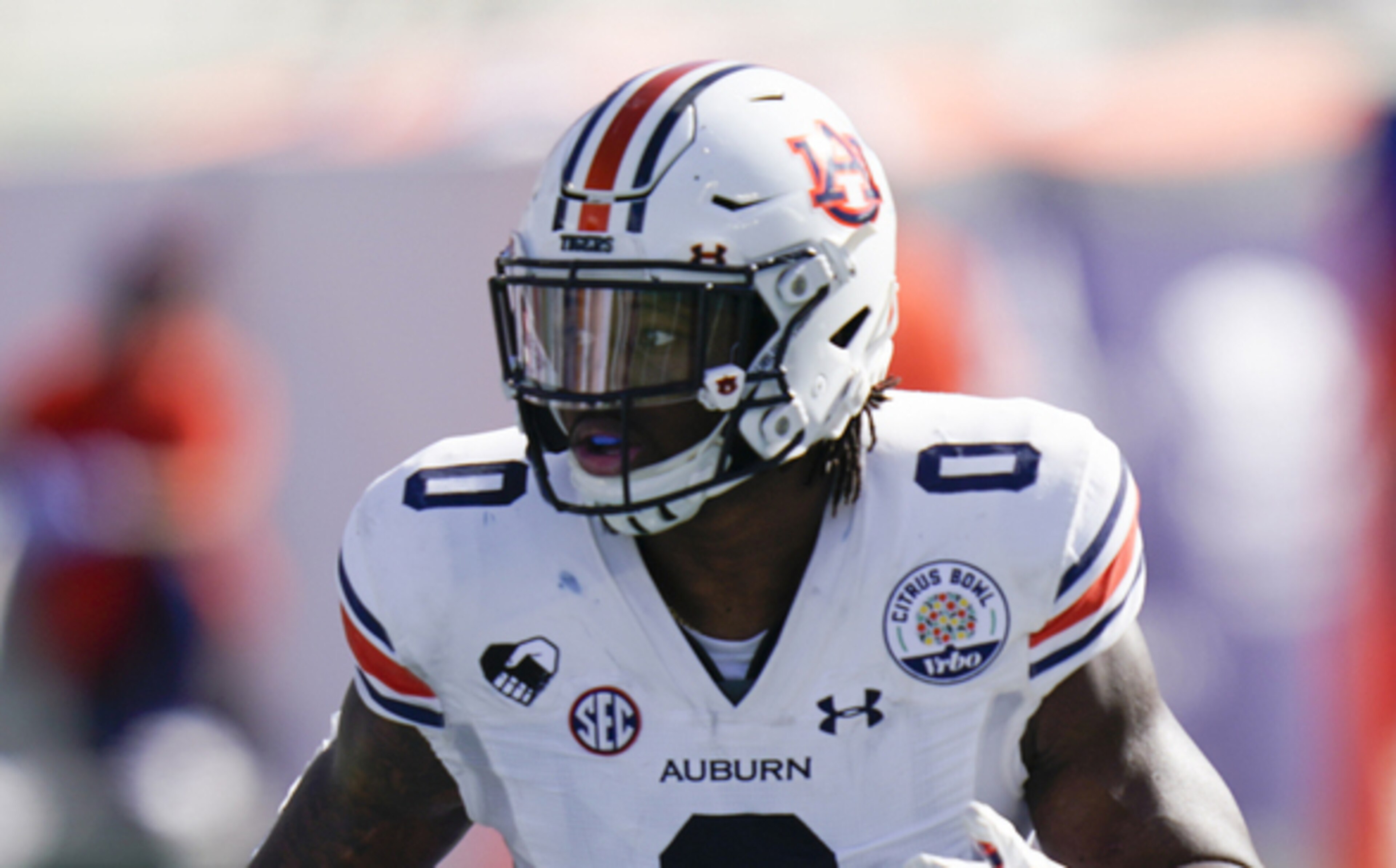 Auburn linebacker Owen Pappoe Auburn linebacker Owen Pappoe