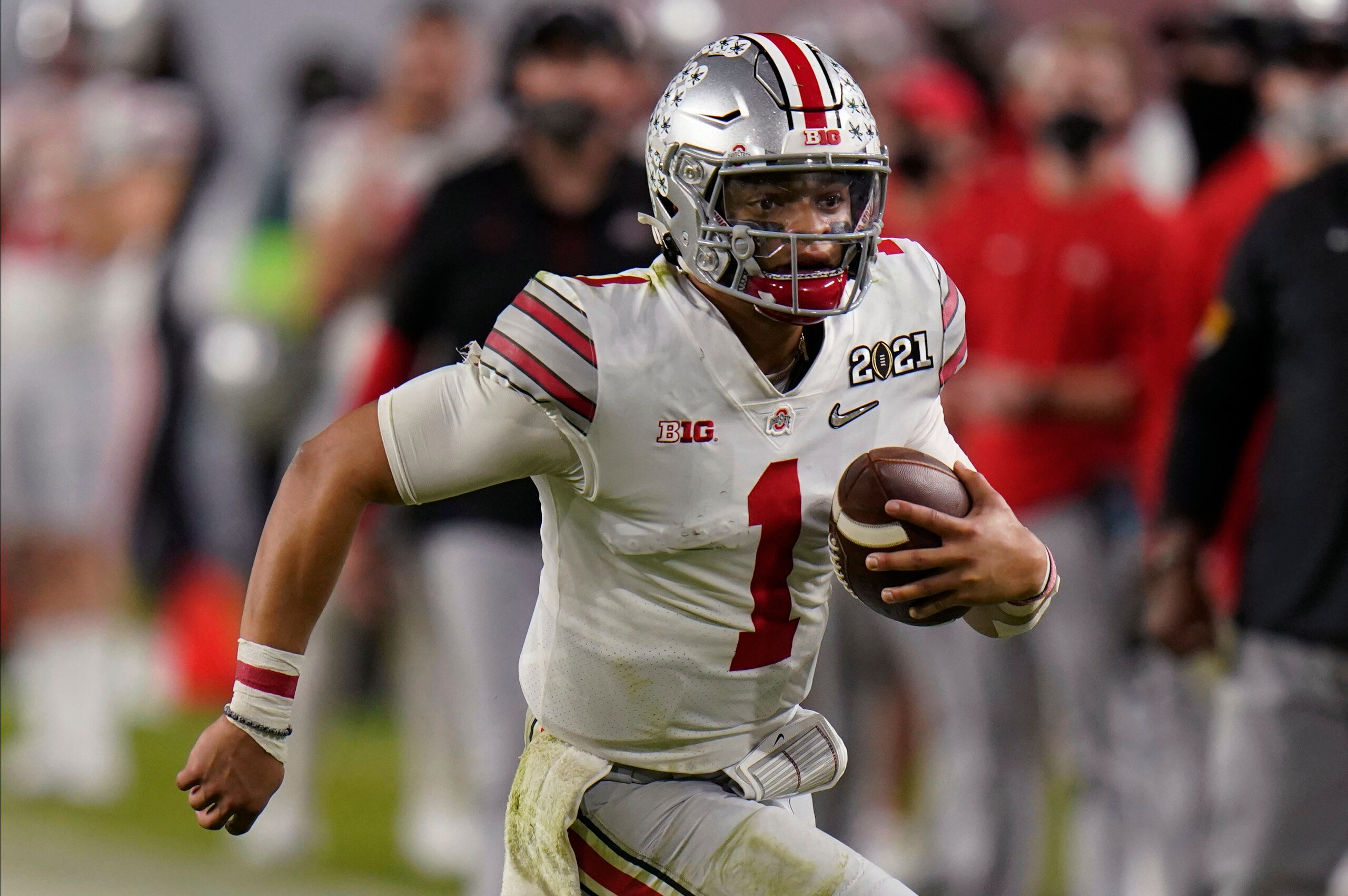 Ohio State quarterback Justin Fields