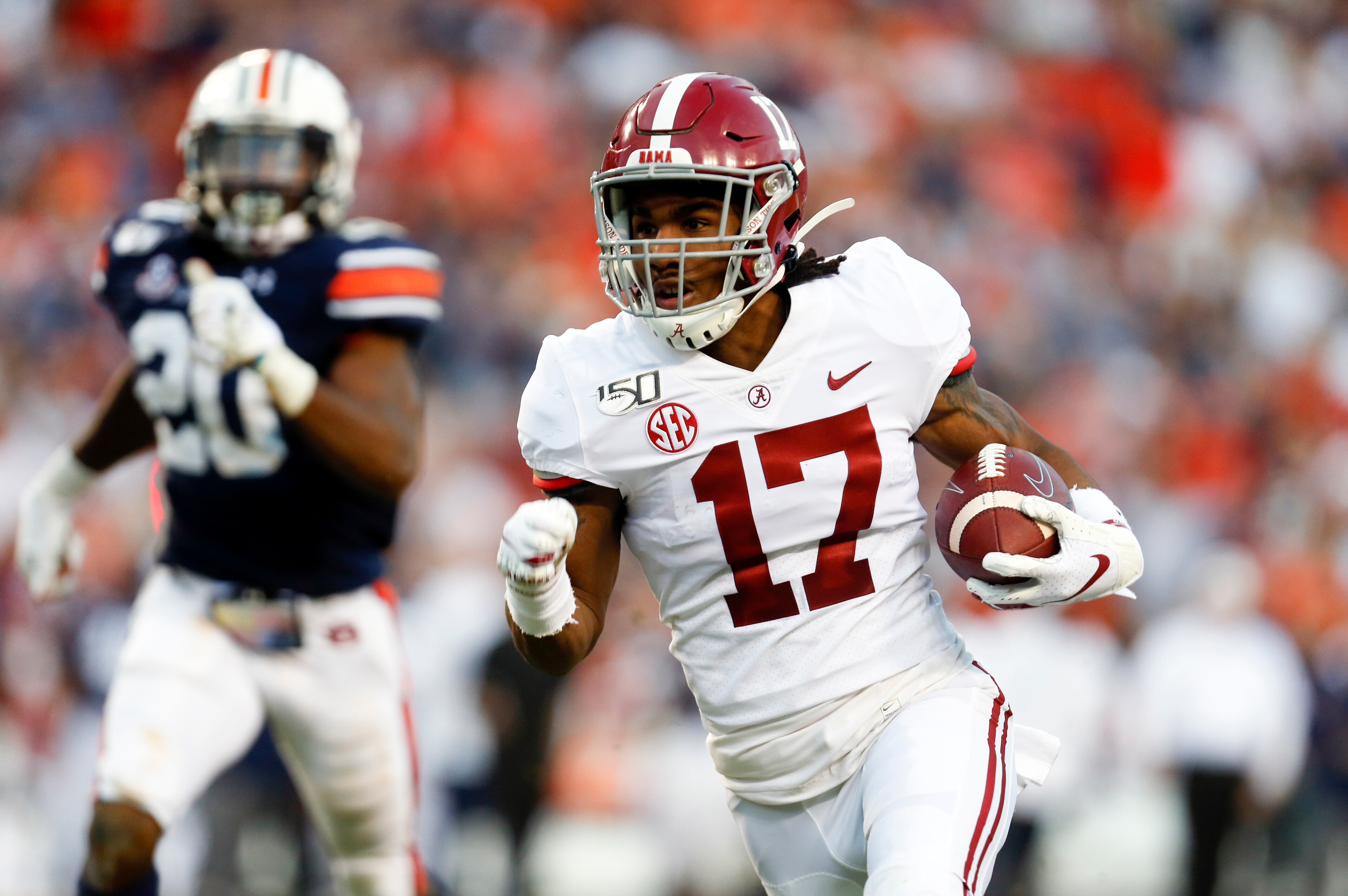 Alabama wide receiver Jaylen Waddle