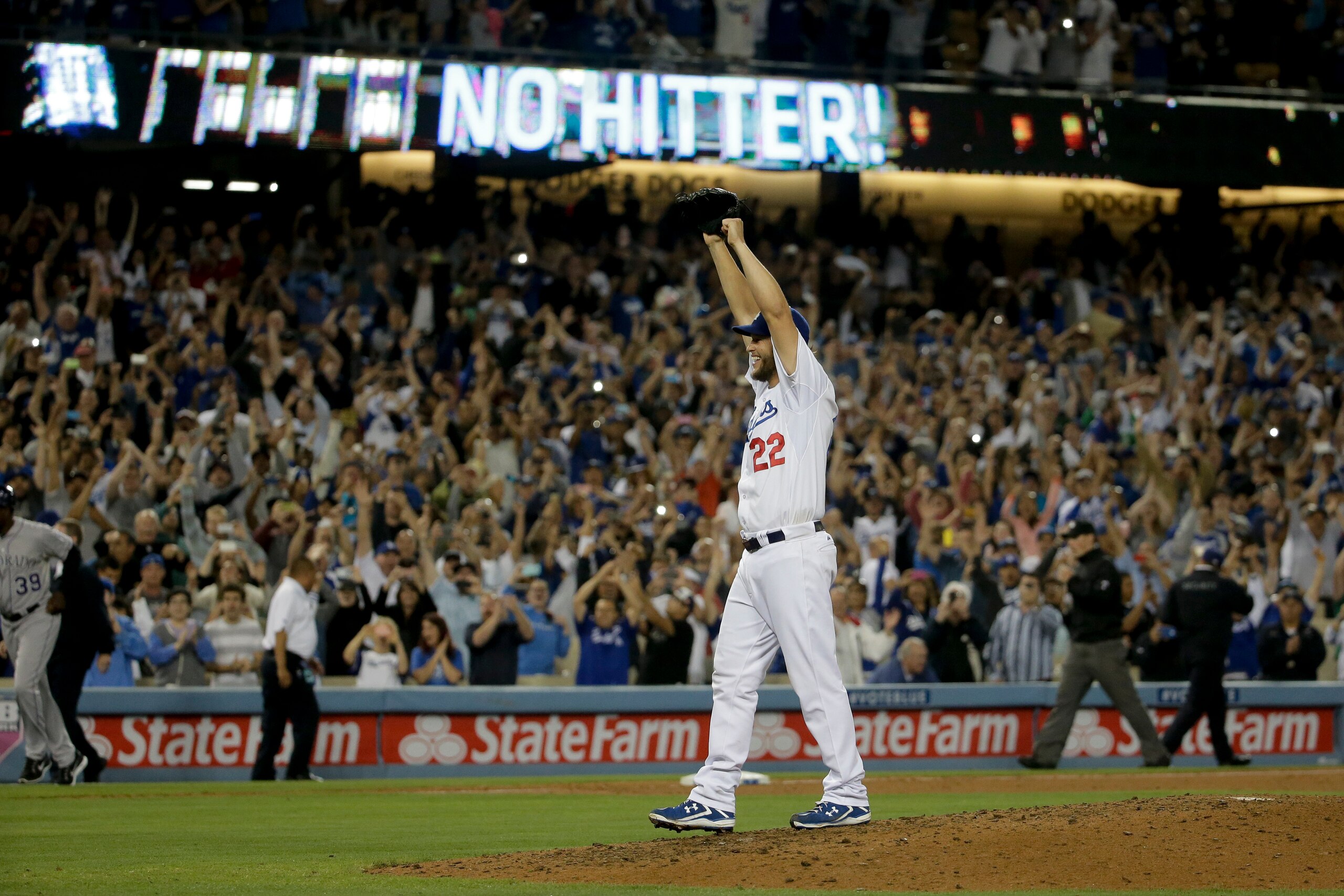 Clayton Kershaw tossed his first career no-hitter in 2014.