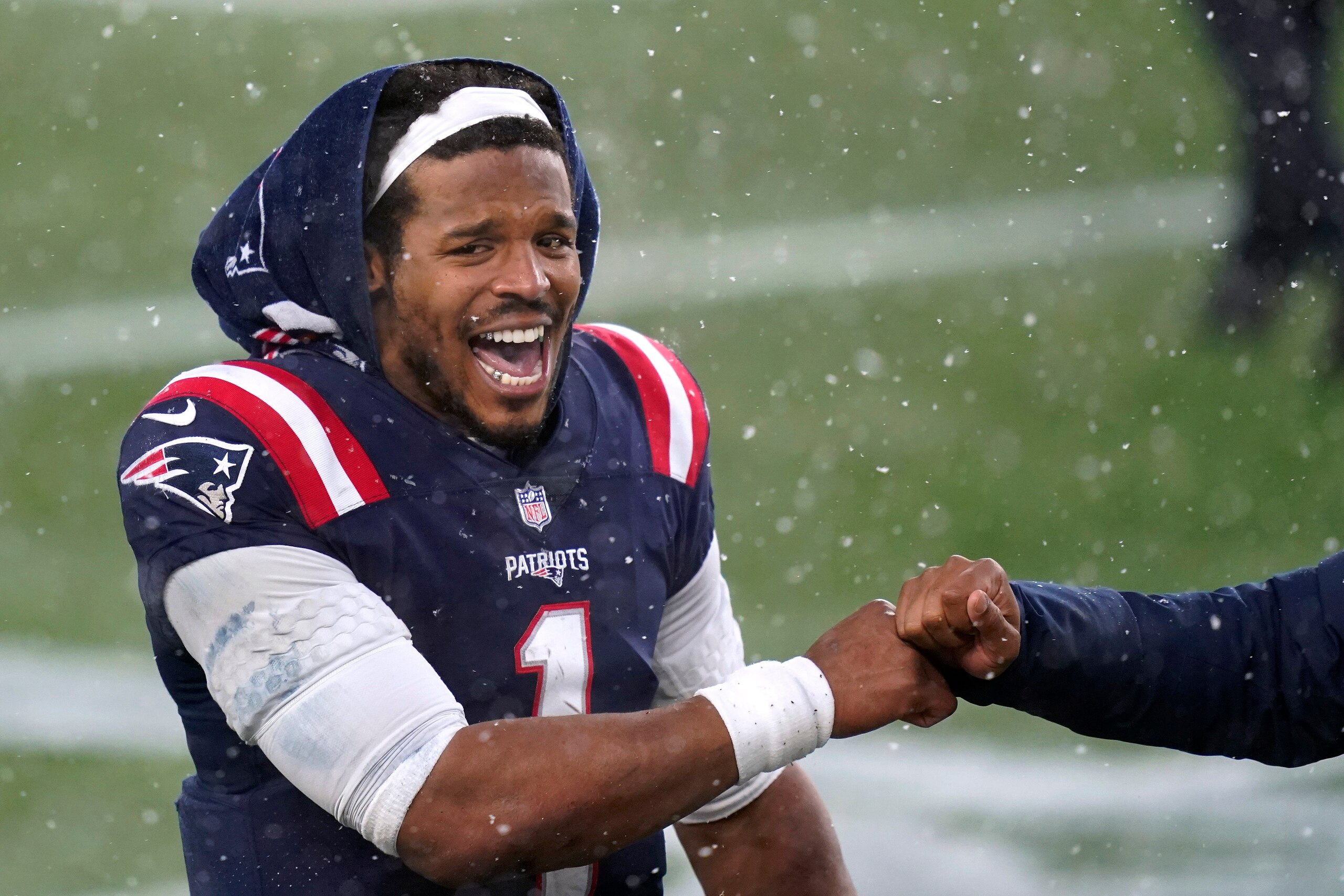 New England Patriots quarterback Cam Newton New England Patriots quarterback Cam Newton