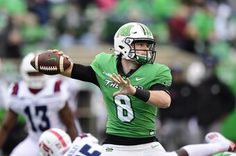 Marshall quarterback Grant Wells