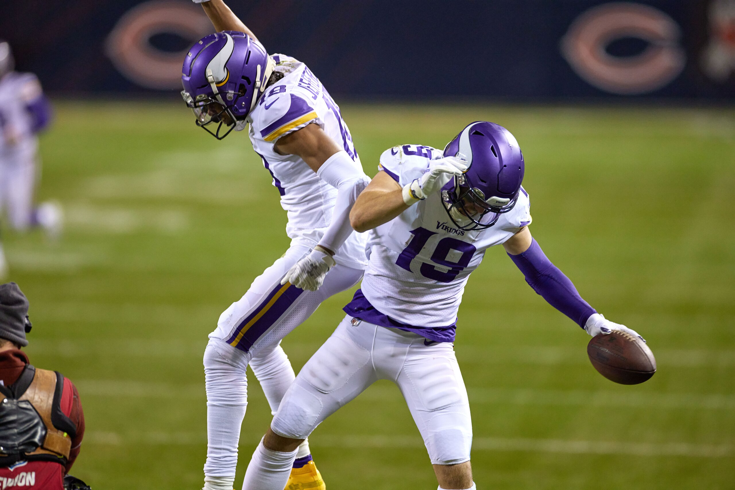 Justin Jefferson (left) and Adam Thielen (right)