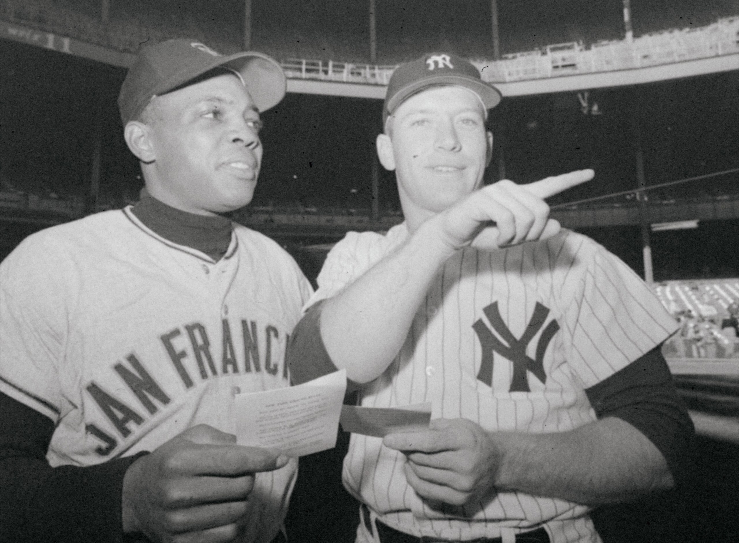 Willie Mays and Mickey Mantle