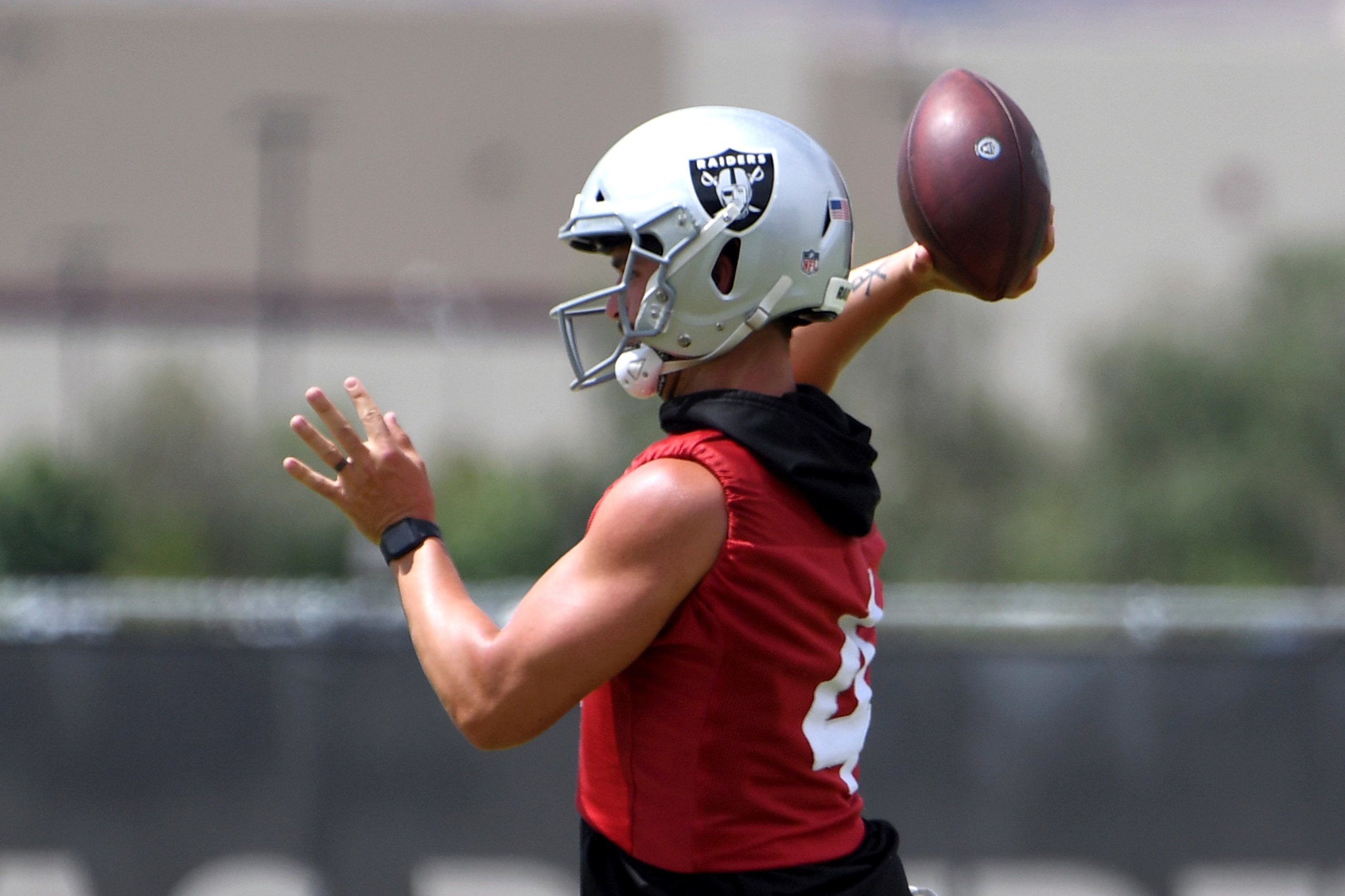 Quarterback Derek Carr