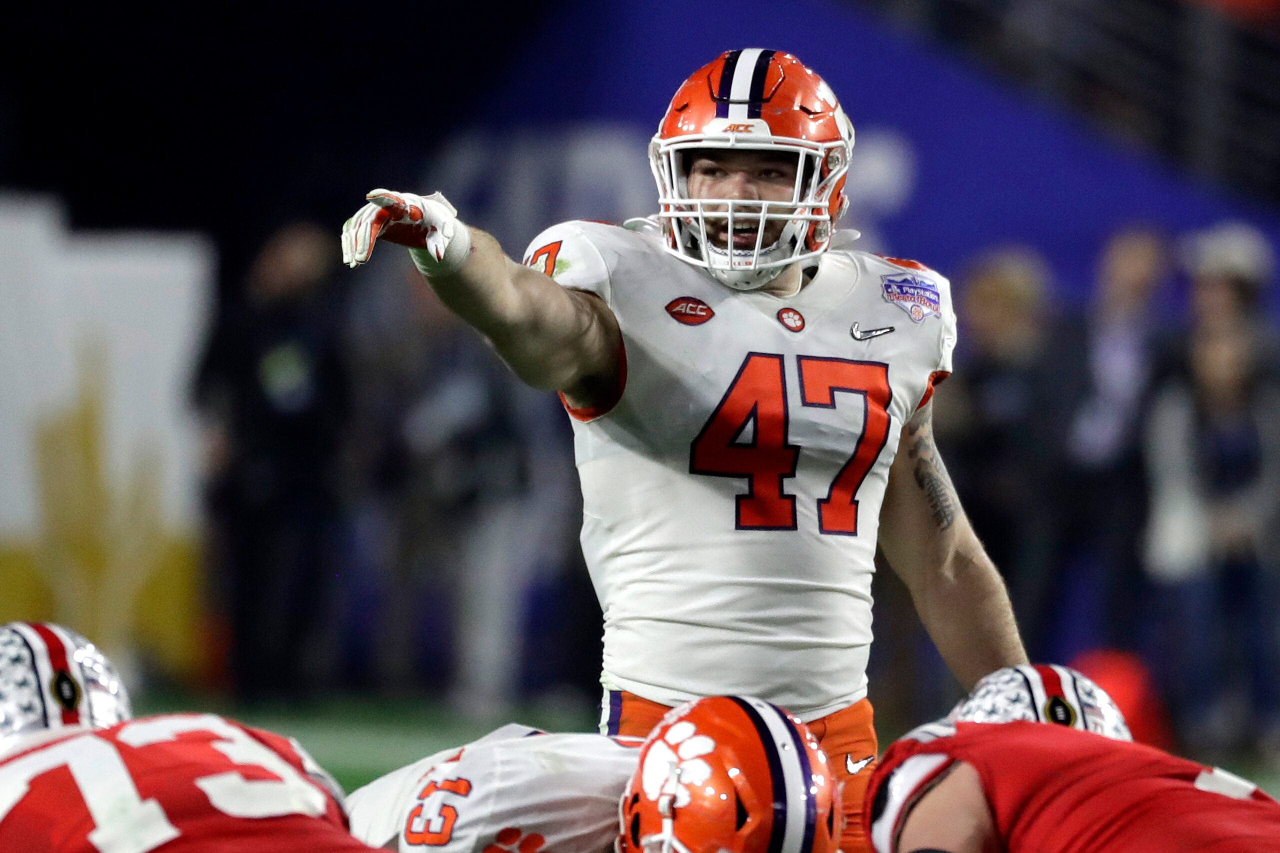 Clemson linebacker James Skalski Clemson linebacker James Skalski