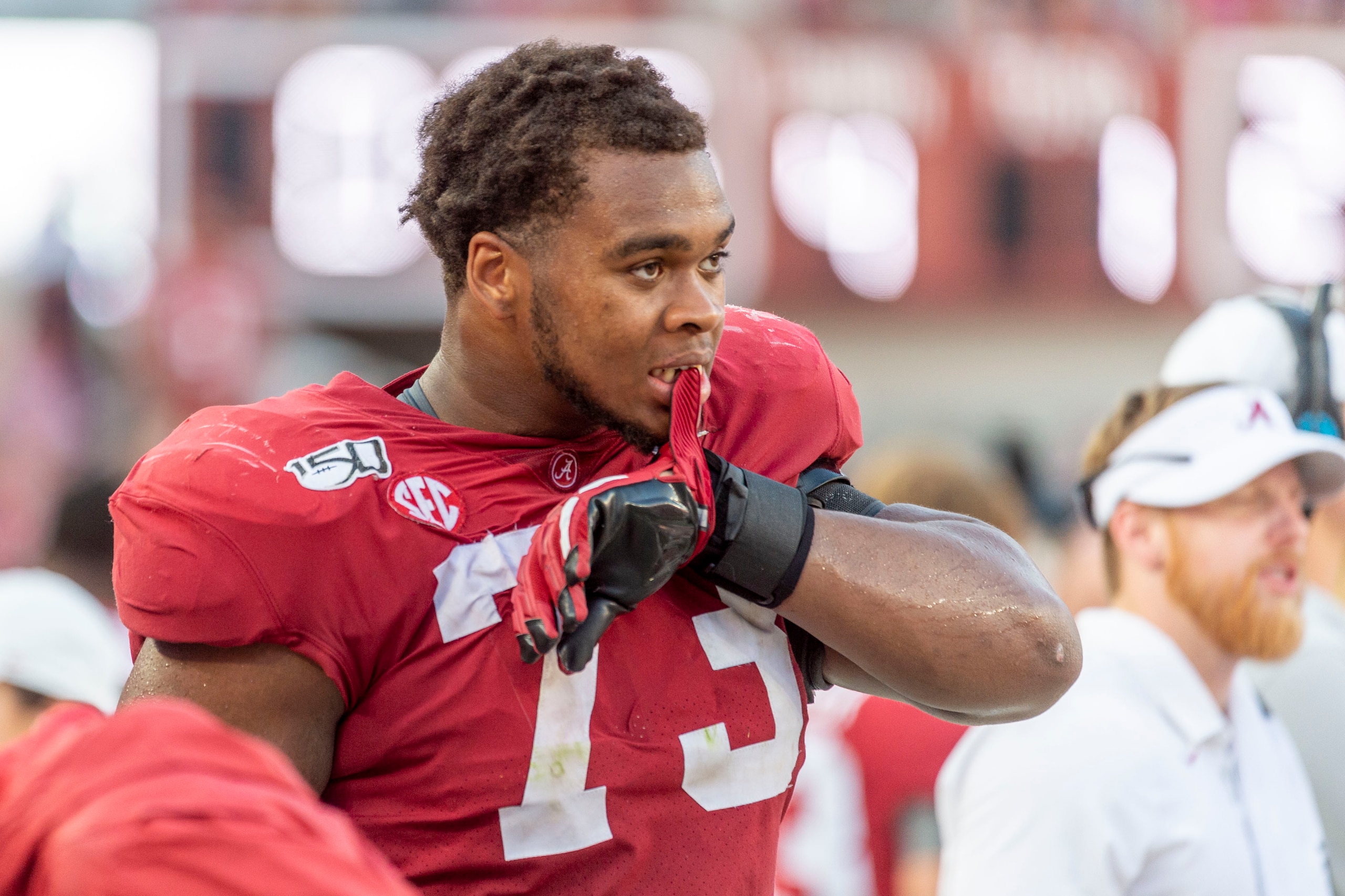 Alabama's Evan Neal Alabama's Evan Neal