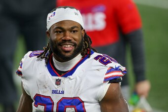 Buffalo Bills running back Zack Moss