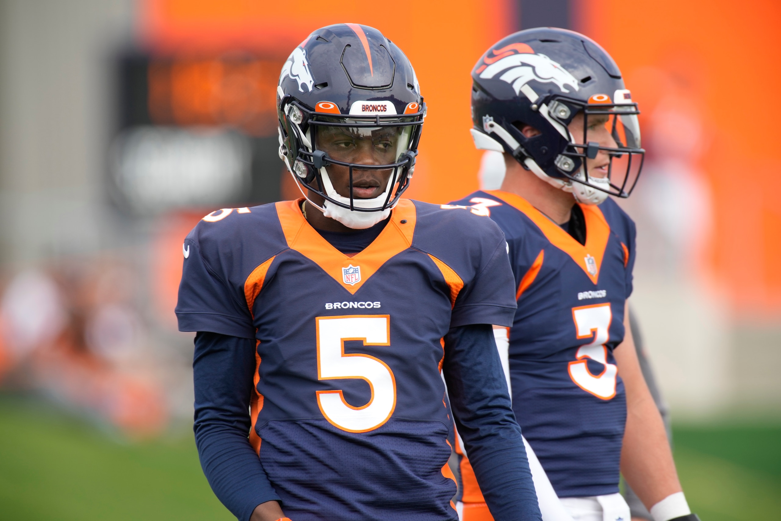 Teddy Bridgewater (left) and Drew Lock (right) Teddy Bridgewater (left) and Drew Lock (right)