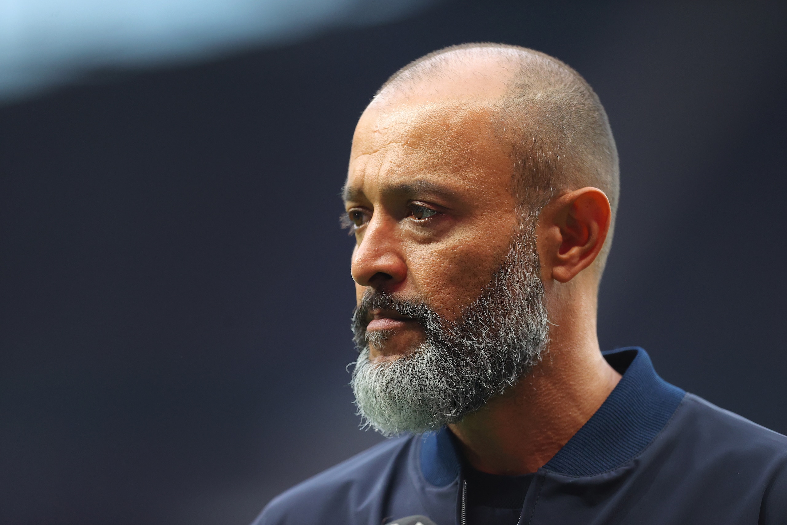 The new man on the touchline for Tottenham.