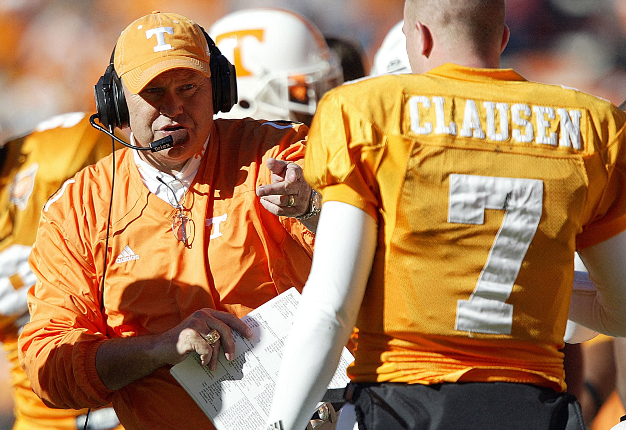 Phillip Fulmer and Rick Clausen Phillip Fulmer and Rick Clausen
