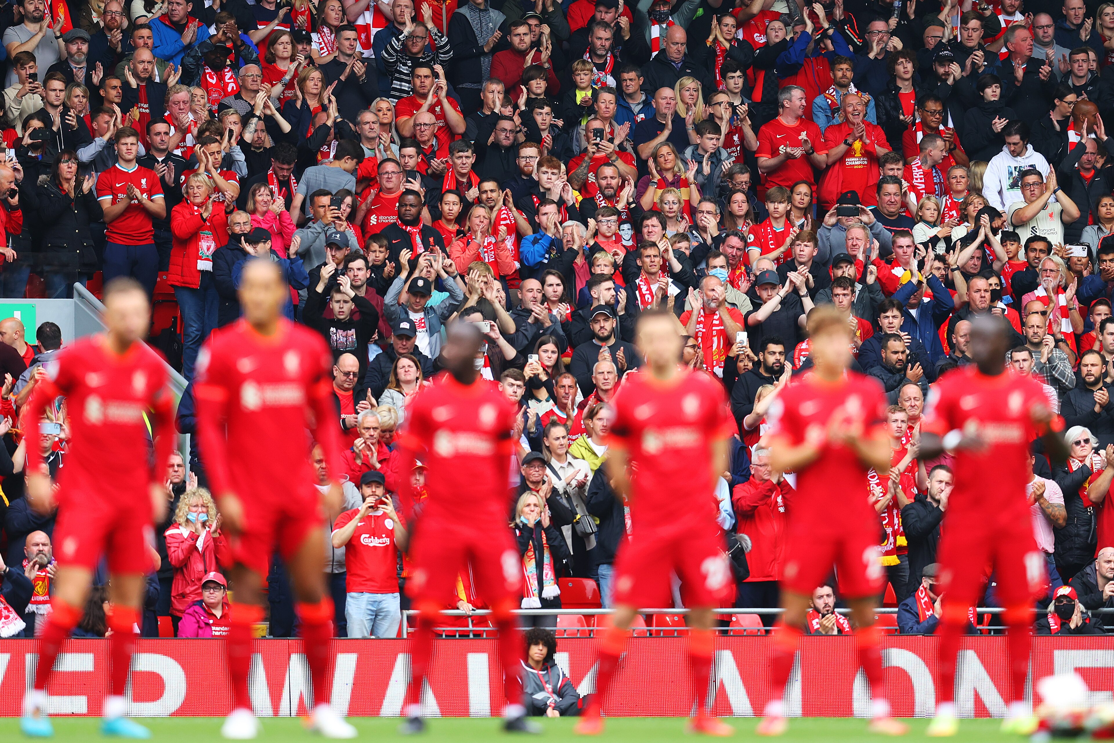 It's good to have fans back at Anfield.