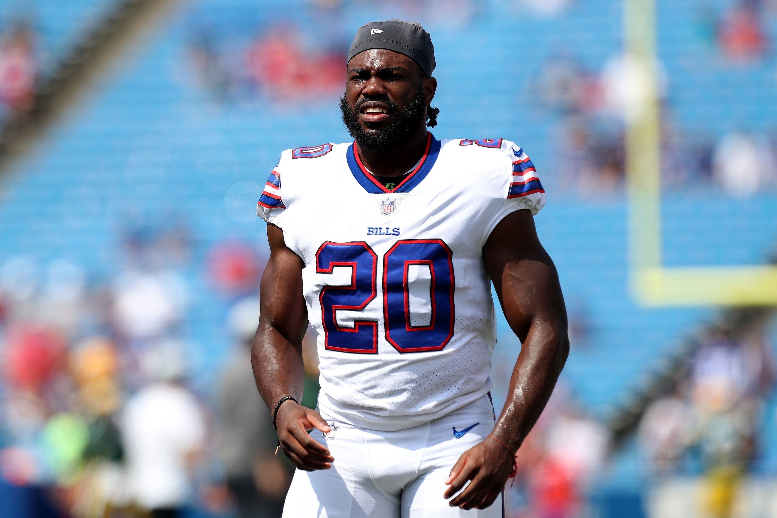 Buffalo Bils running back Zack Moss
