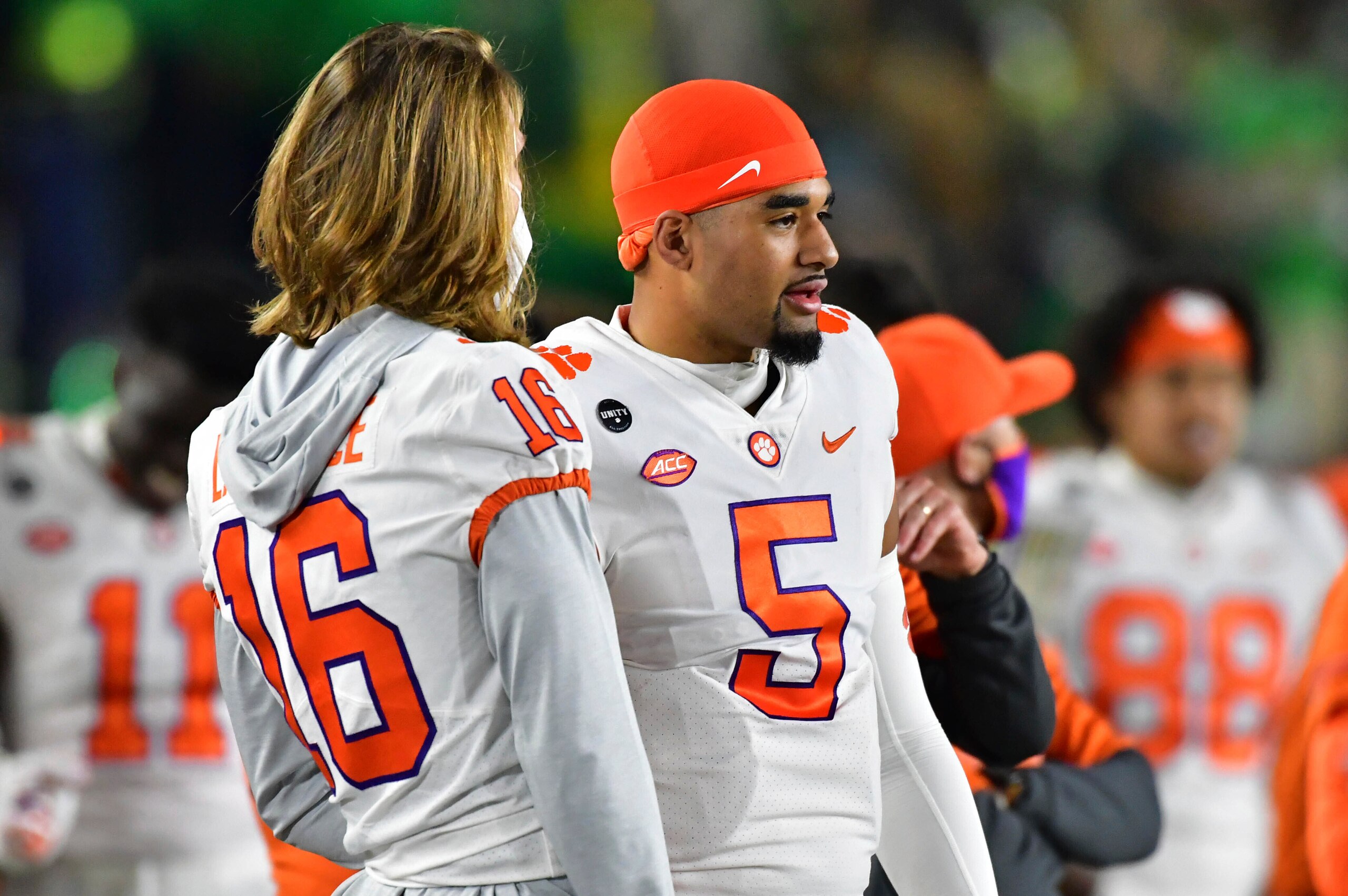 Trevor Lawrence and D.J. Uiagalelei Trevor Lawrence and D.J. Uiagalelei